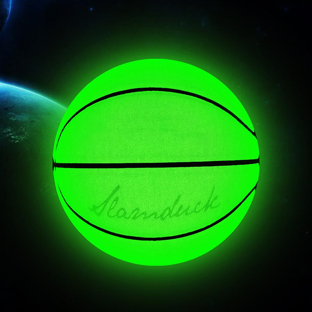 Luminous Size 7 Reflective PU Basketball for Night Games
