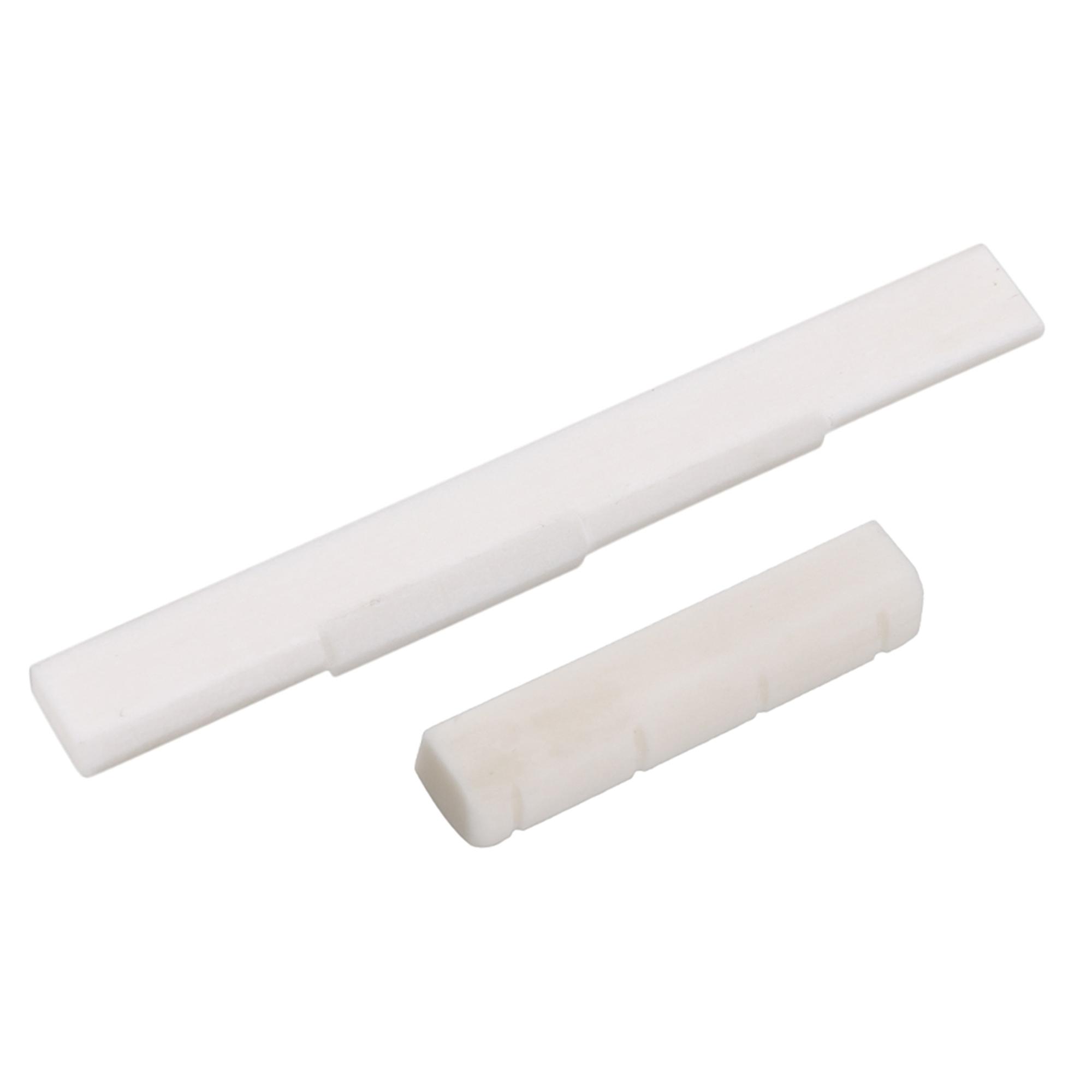 Bone Saddle Kit with Nut For 4 String ukulele Guitar