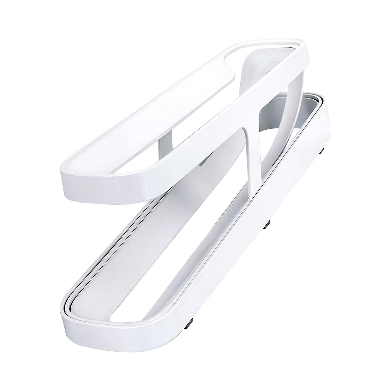 Rolling Egg Dispenser Automatically Fridge Egg Container Space Saving Creative Egg Holder Egg Tray for Pantry Kitchen Cabinet