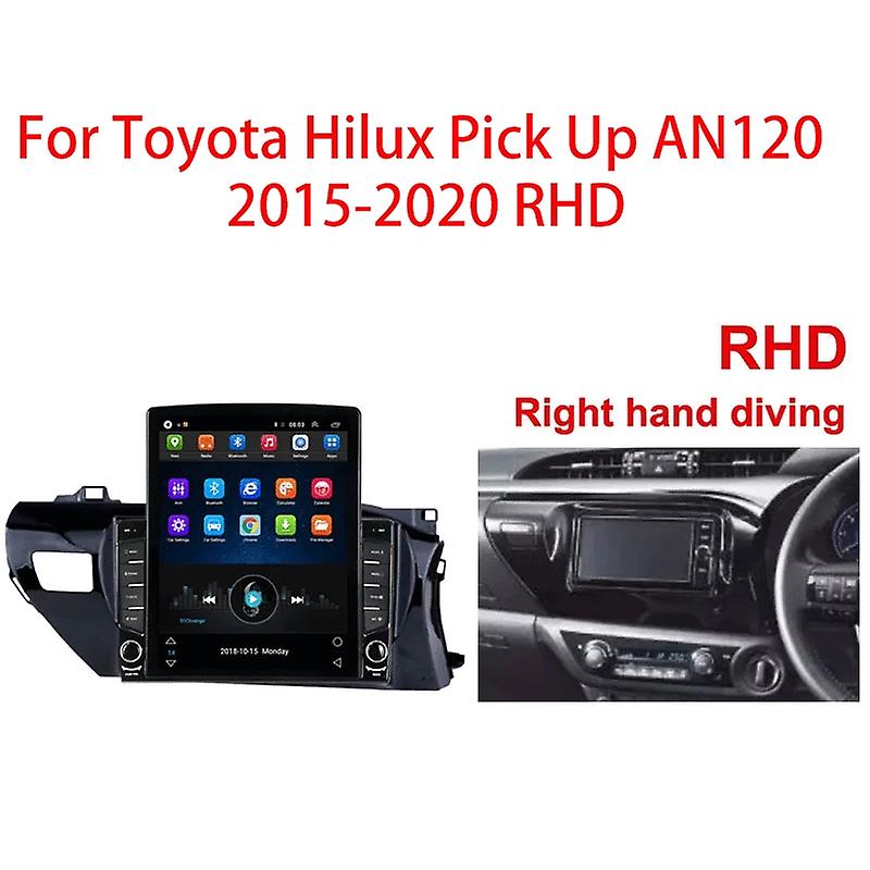 For Toyota Hilux Pick Up AN120 2015-2020 RHD Tesla Type Android Car Radio Multimedia Video Player