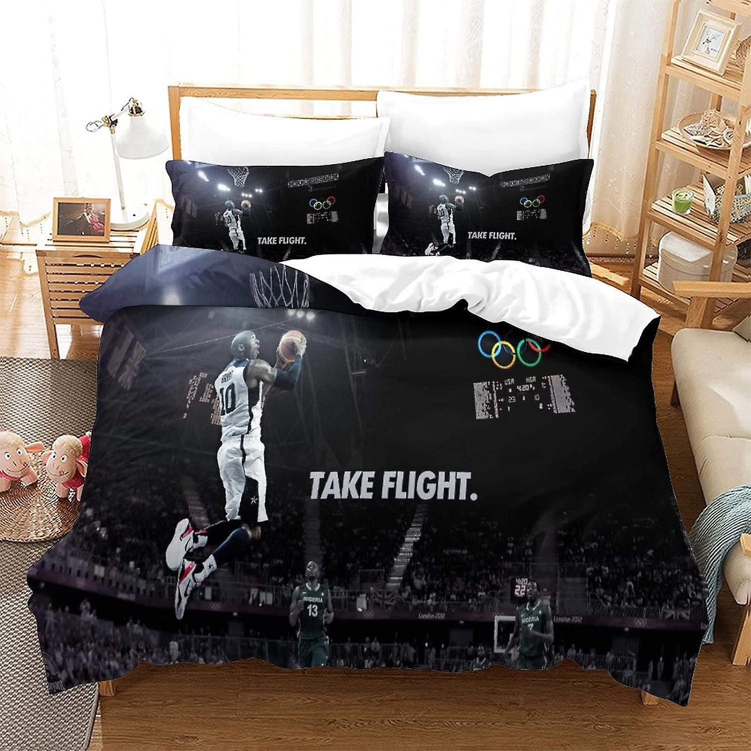 KNITII Kobe Bryant Funda de edredón impresa en 3D Juego de funda nórdica  con cremallera Funda nórdica suave y fácil cuidado Colcha Ropa de cama