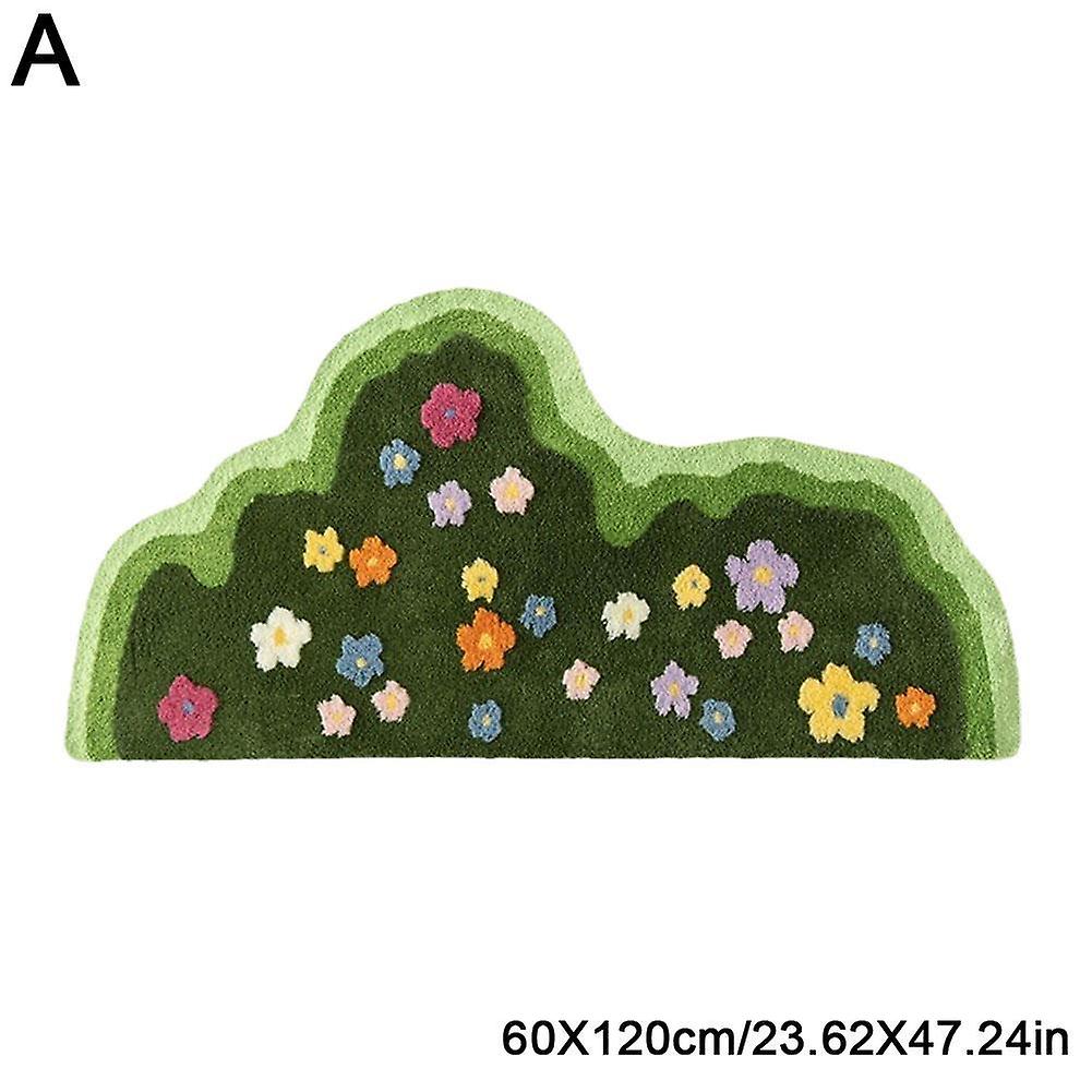 Muschio Tappeto 3D Stereo Irregolare Foresta Erba Fiore Muschio Tappeto per Soggiorno