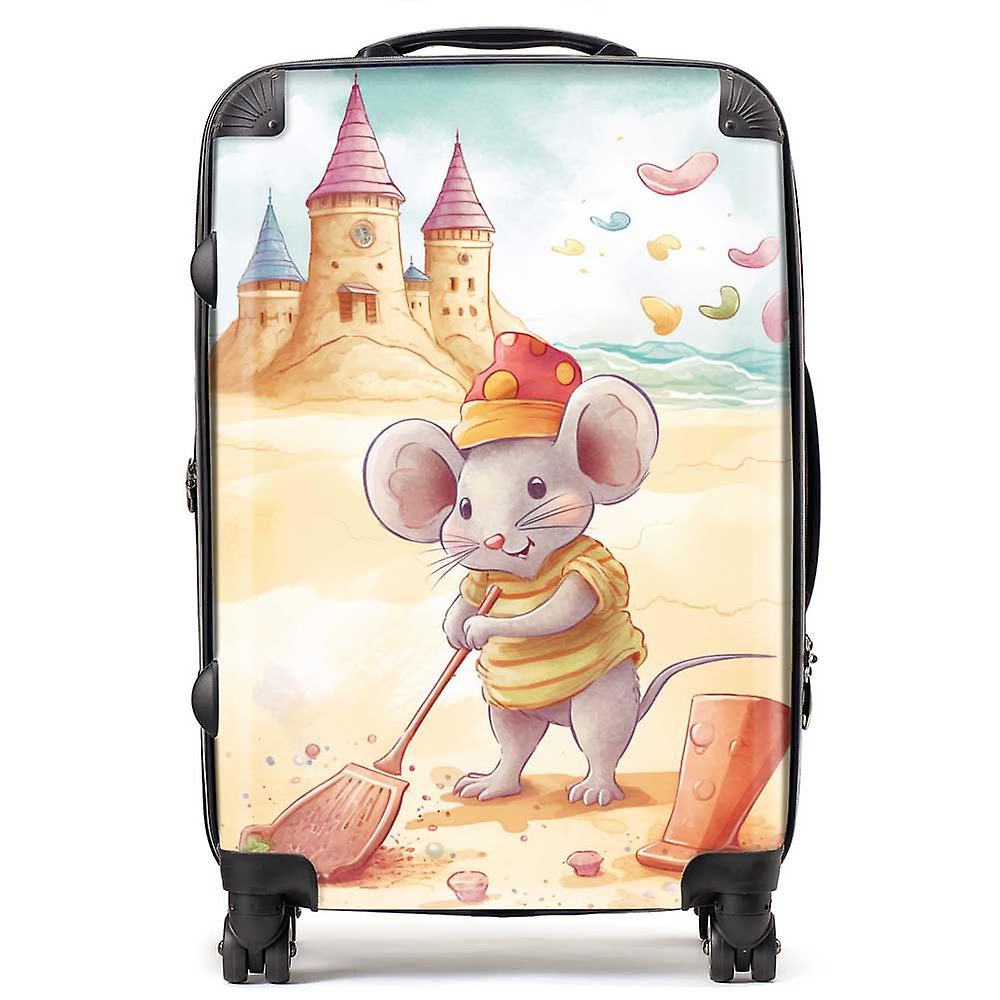 Mouse On A Beach Holiday Suitcase