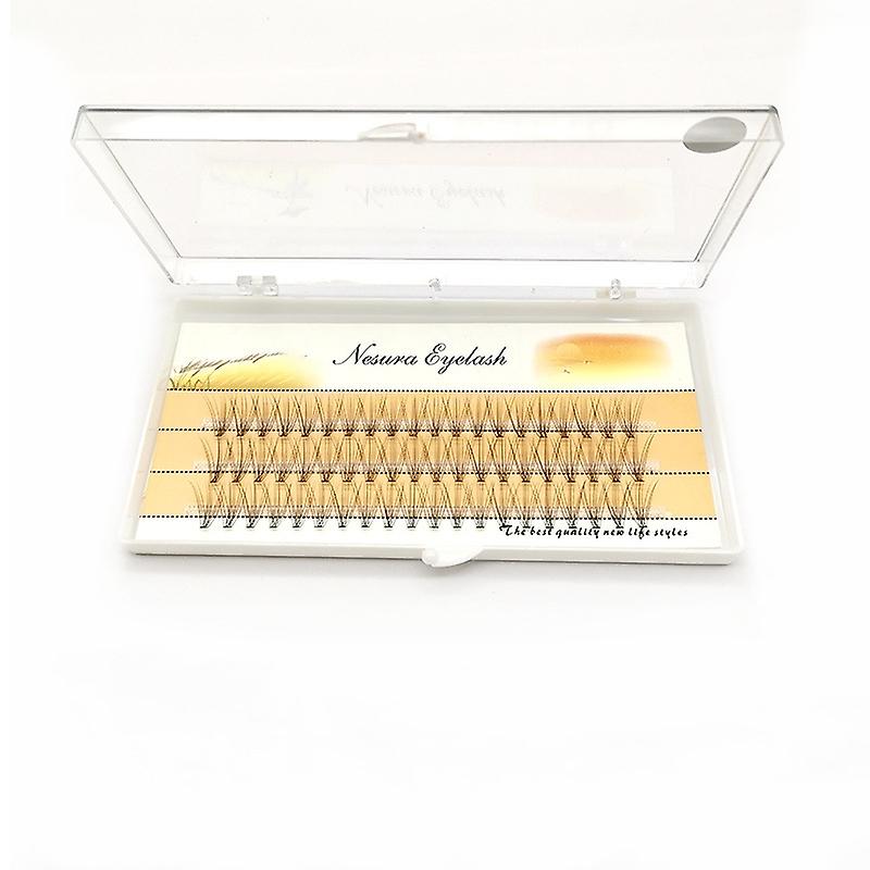 200 Hybrid Eyelash Clusters for Eyelash Extension, Natural False Eyelashes 11mm, Black