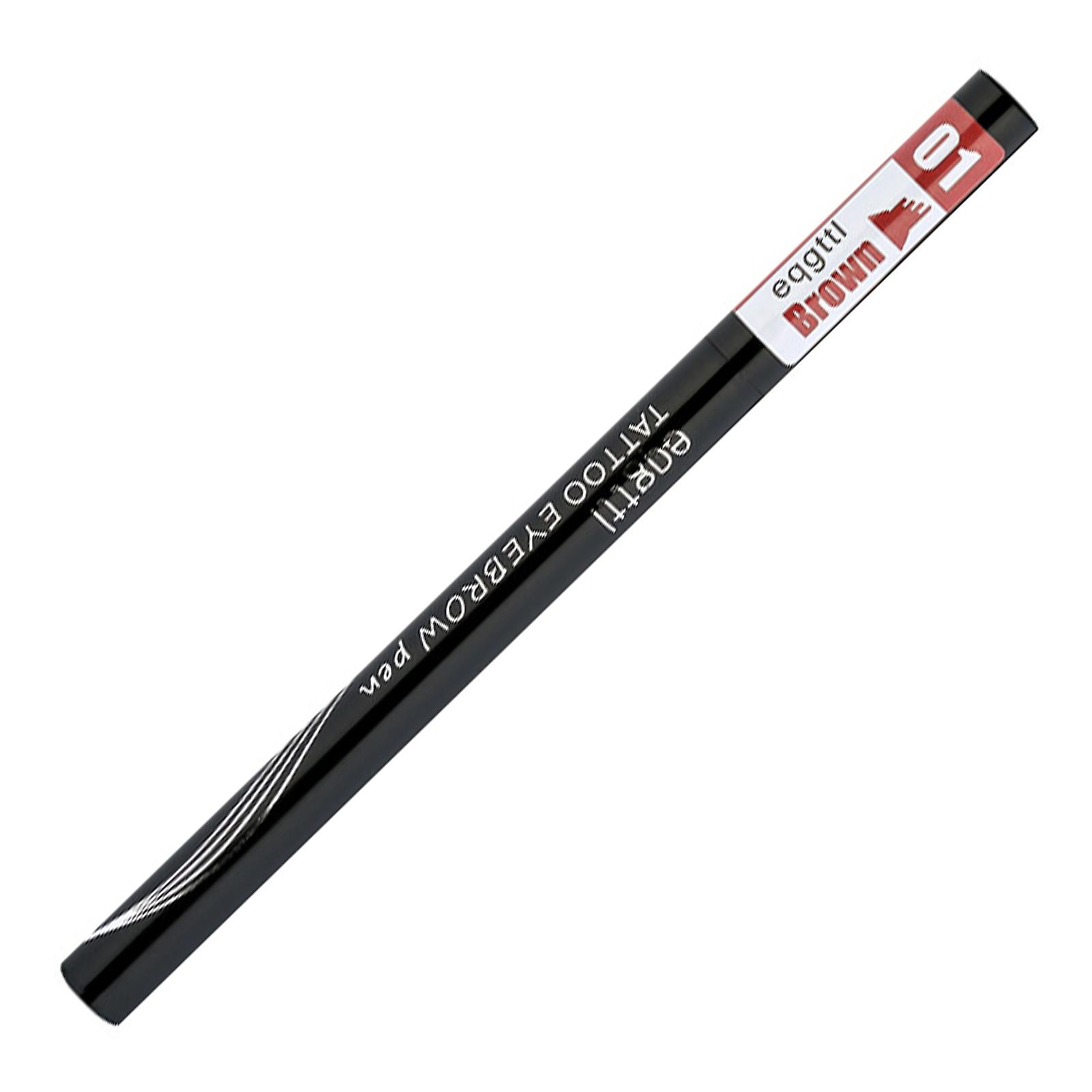 Waterproof Liquid Eyebrow Pen with 4 Tip, Longwear Liquid Eyebrow Filler Pencil, for All Skin Types
