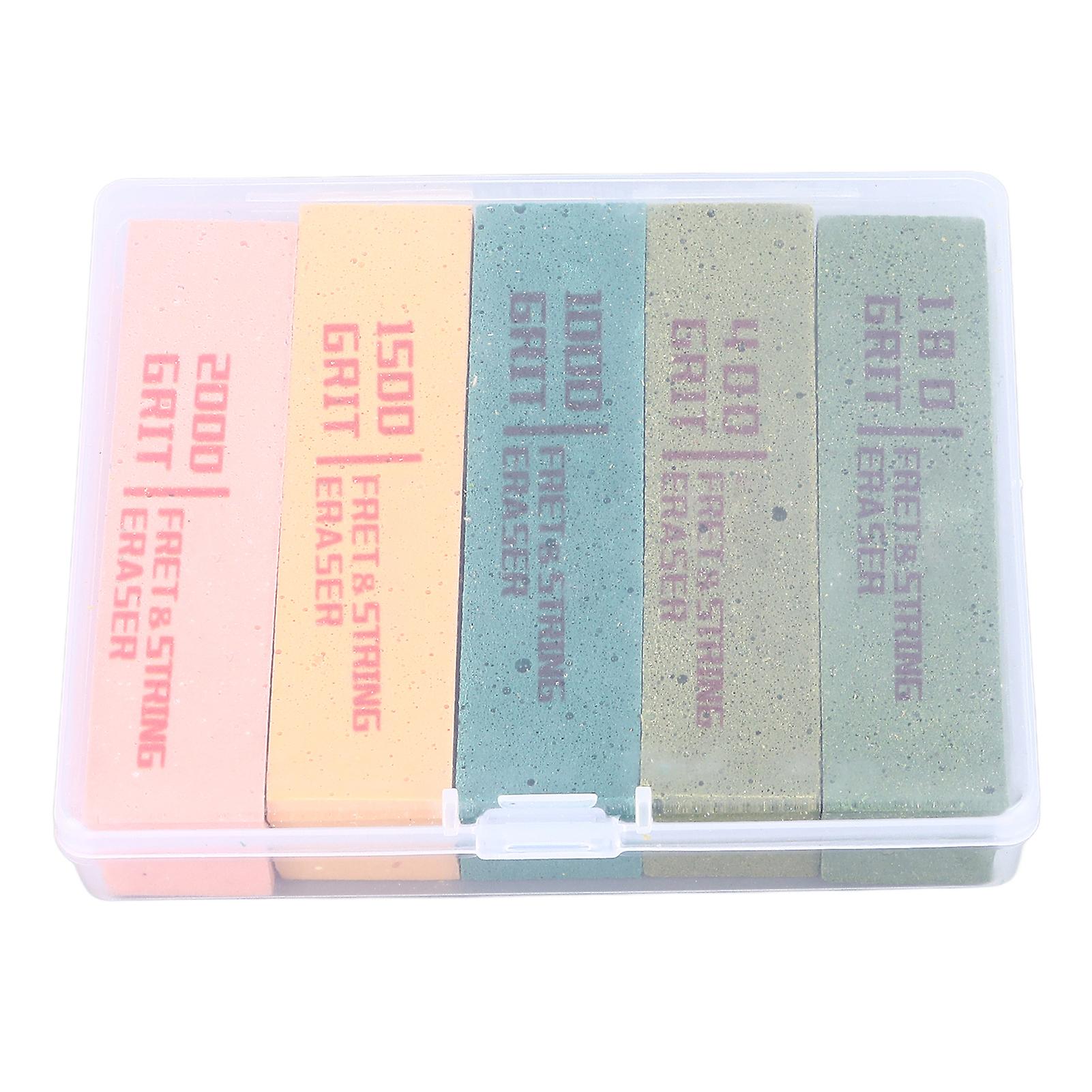 5Pcs Fret Eraser Dust Cleaner Fretboard Scrubber String Polishing Tool for Repair Maintenance