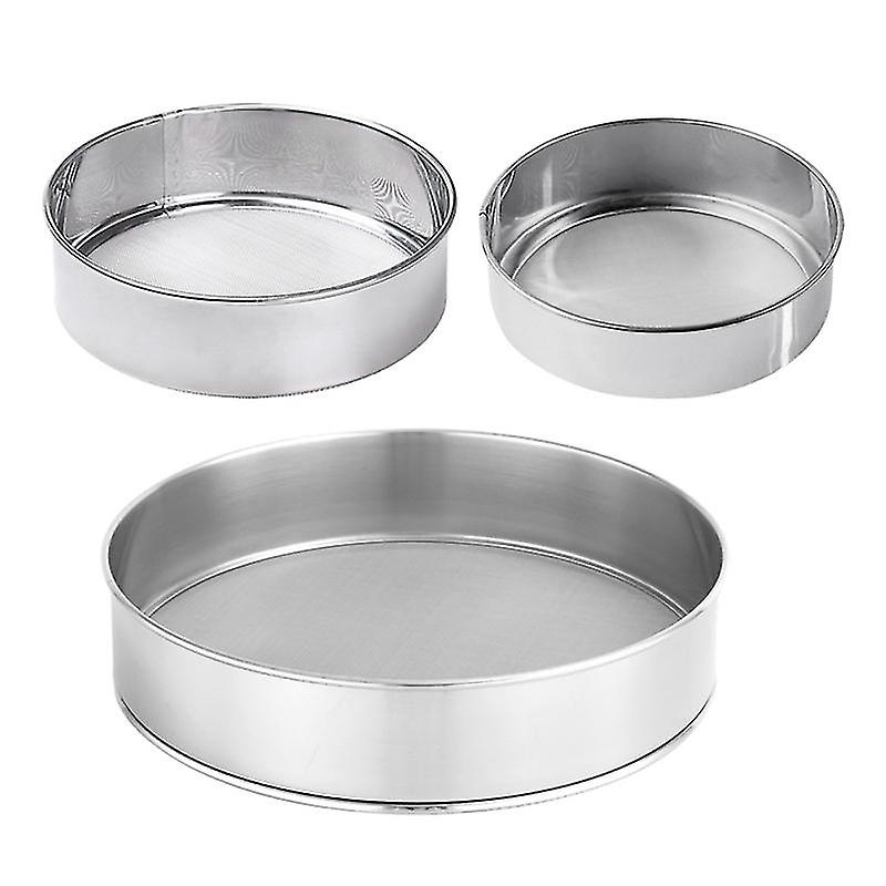 3pcs Mesh Flour Sifter