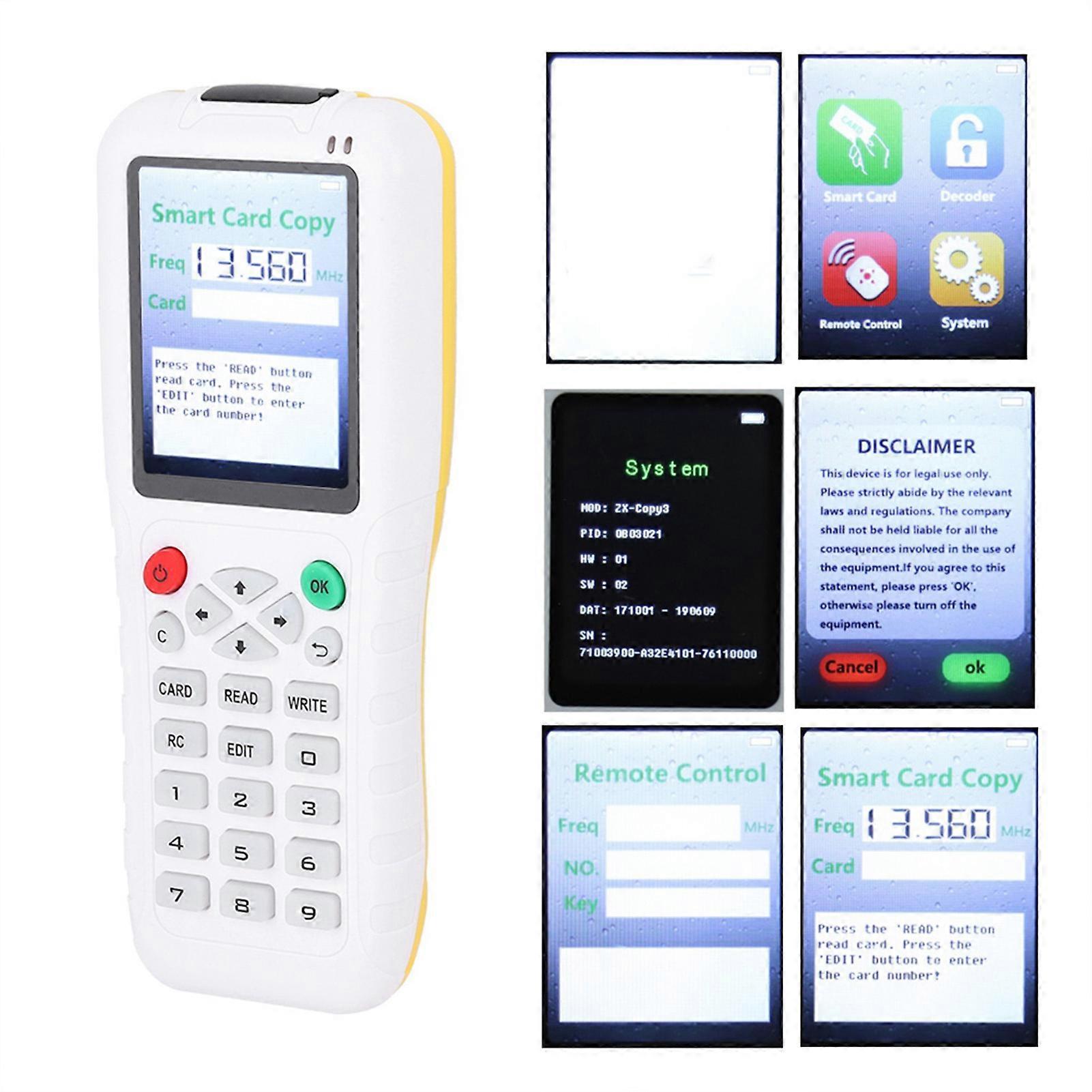 Multi-Frequency Handheld RFID IC Copier Reader Writer 18x7x3cm