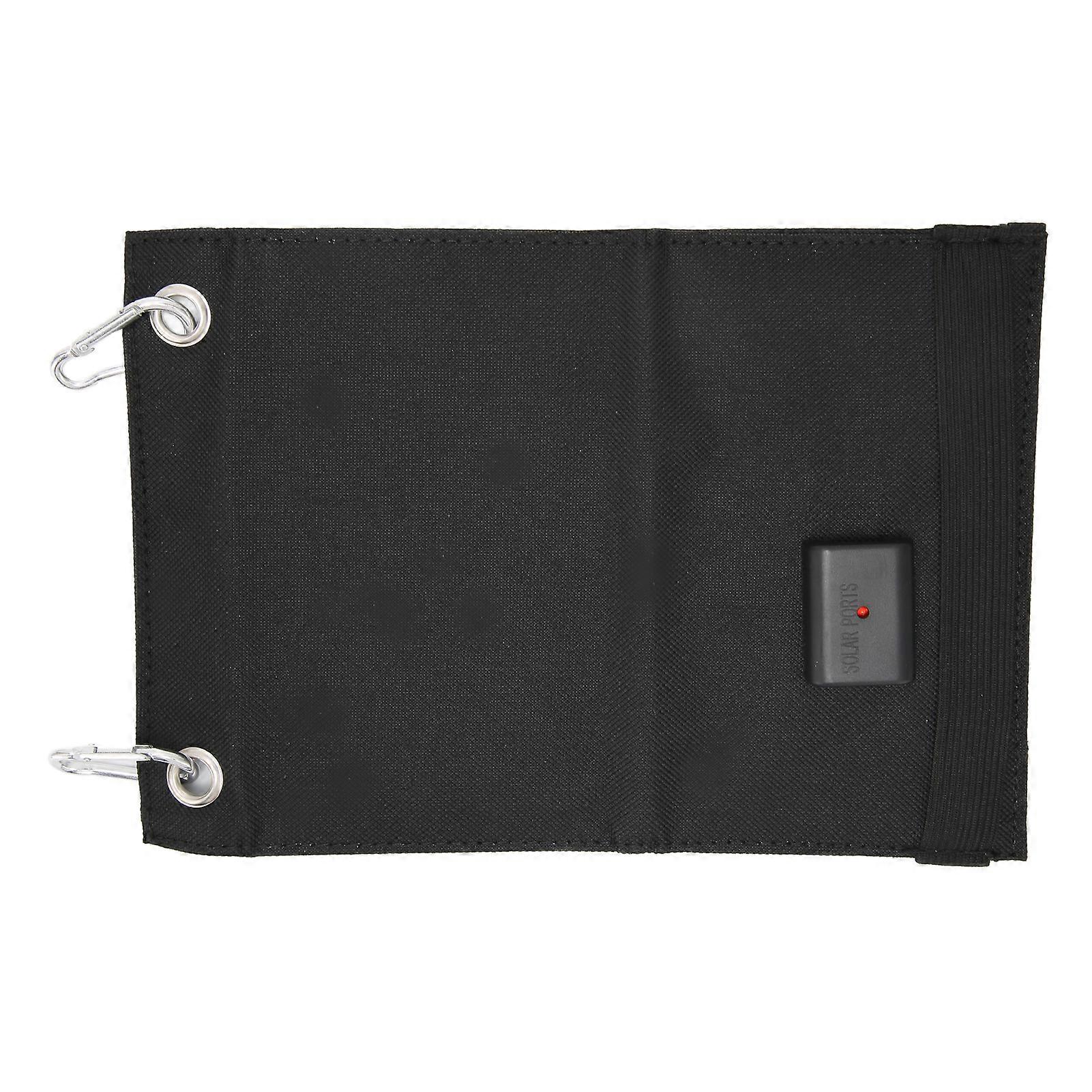 4W 2 Fold Solar Panels Portable High Conversion Efficiency Polysilicon Mobile Power with Climbing Buckle for Automobile