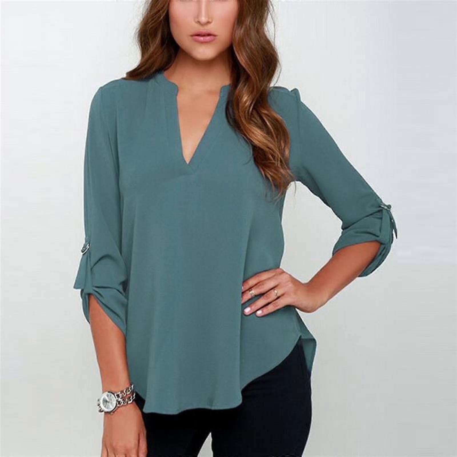 GYFDYM donne Chiffon Camicia Top Camicetta