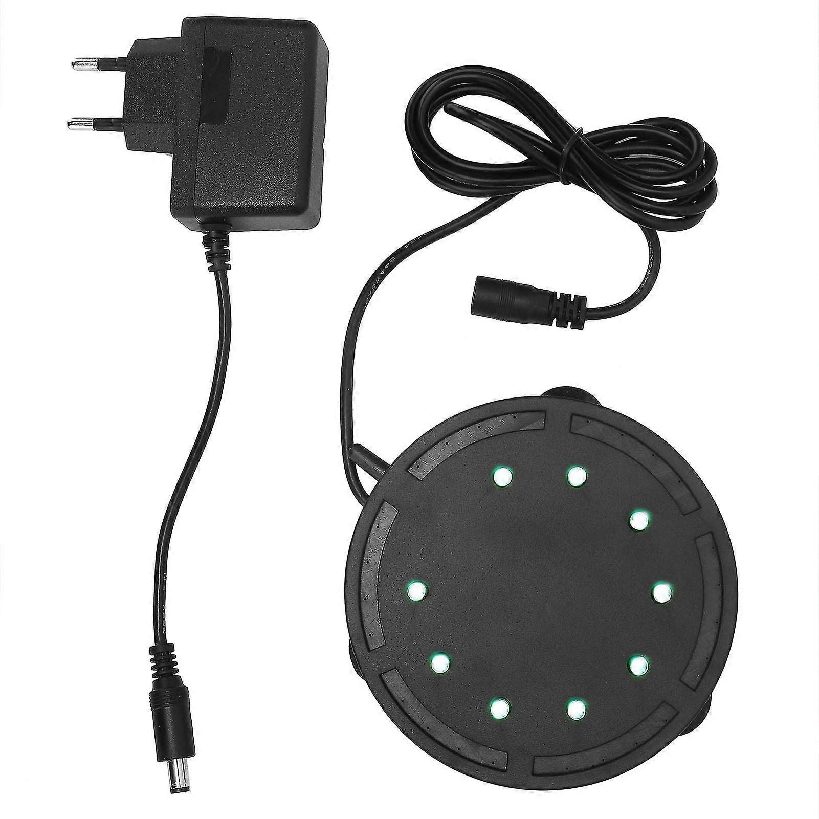 LED Bubble Stone Aquarium Air Pump Oxygen Diffuser with EU Plug, 100-220V