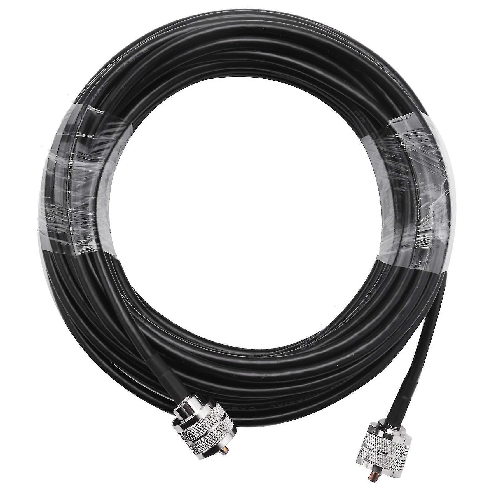 15m Uhf Coaxial Cable Rg58 Coax Cable Pl259 Cable 50 Ohms Cb Radio Antenna Cable Uhf Male To Uhf Ma