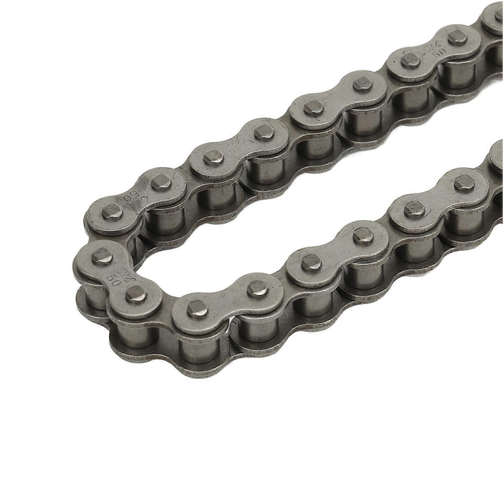 Drive Chain High Strength Low Noise Wear Resistant 48 Links Chain Replacement for Sunl 150cc 250cc Go Kart