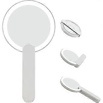 Travel Makeup Mirror With Led Light, Compact Handheld Vanity Mirror