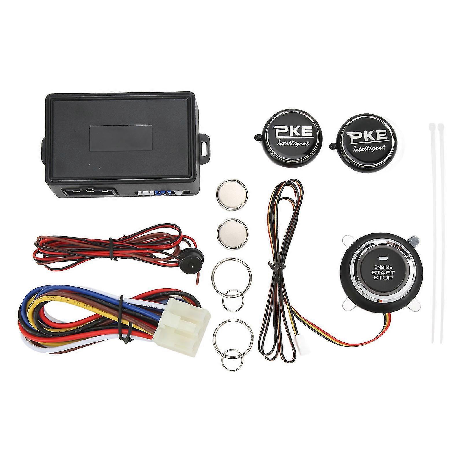 12V 2.4G Car Security Alarm System Sensitive Automatic Induction Detection Remote Engine Start System compatible with Car