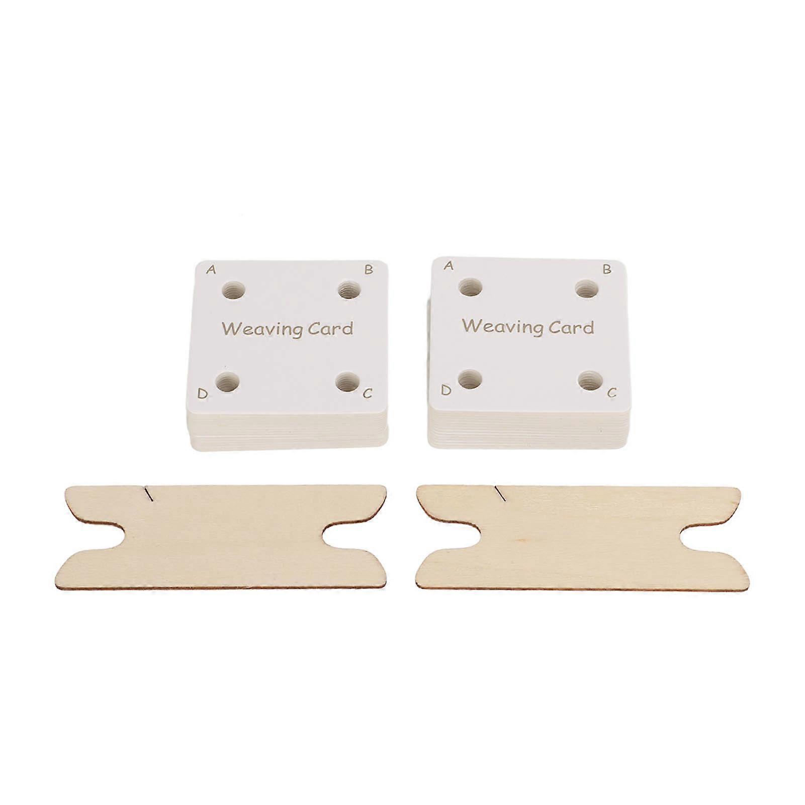 Tablet Weaving Card Smoothness Convenient Flexible Safe Sturdy Durable Paper Loom Card for Craft Weaving Lovers