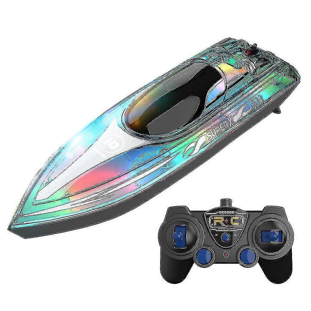 Remote Speed Boat , Remote Controlracing Boat With Led Lights Lightsspeed Boat Toy,childer Remote Boat,fast Remote Toy.