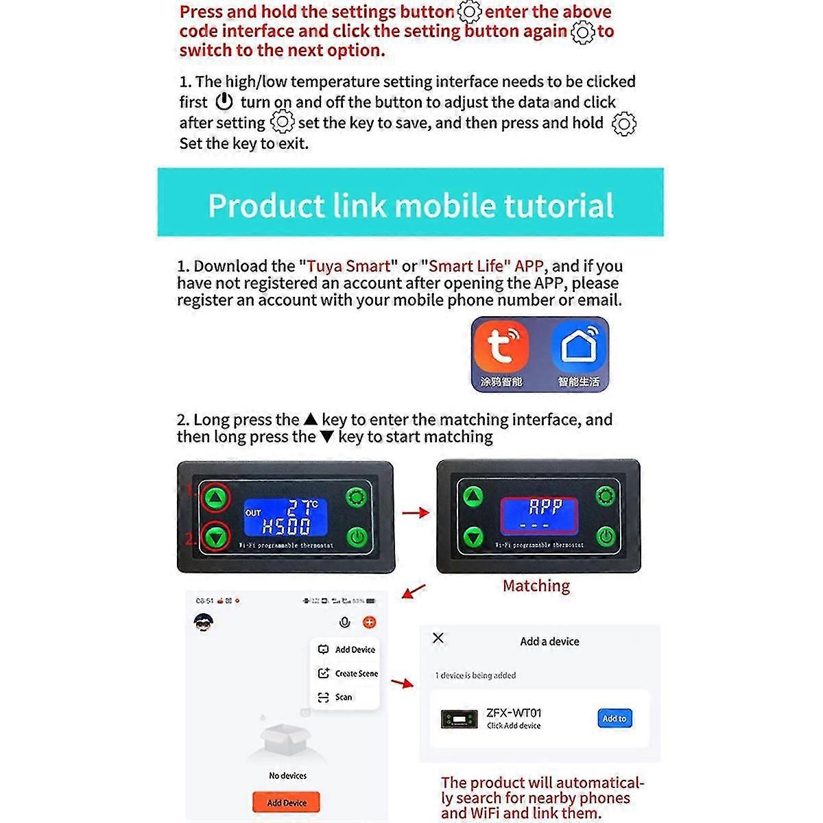 Wifi Remote Digital Temperature Controller K Thermocouple High Temperature Controller -99-999 Degre
