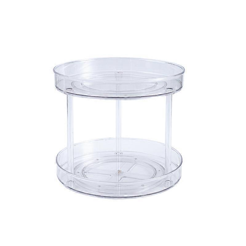 Double layer revolving shelf in kitchen
