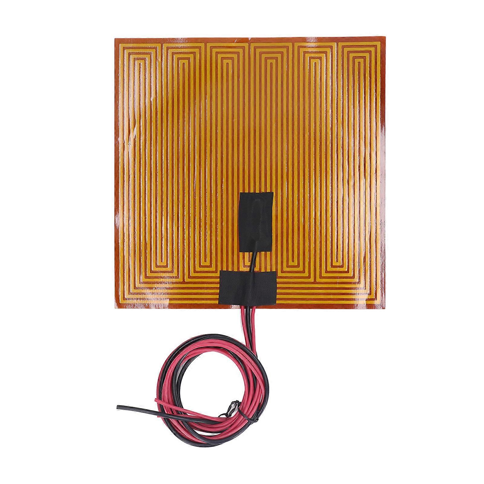 PI Éléments chauffants Film Flexible 150 7,9 x 7,9 pouces Plaque chauffante adhésive pour imprimante 3D DC24V 150W