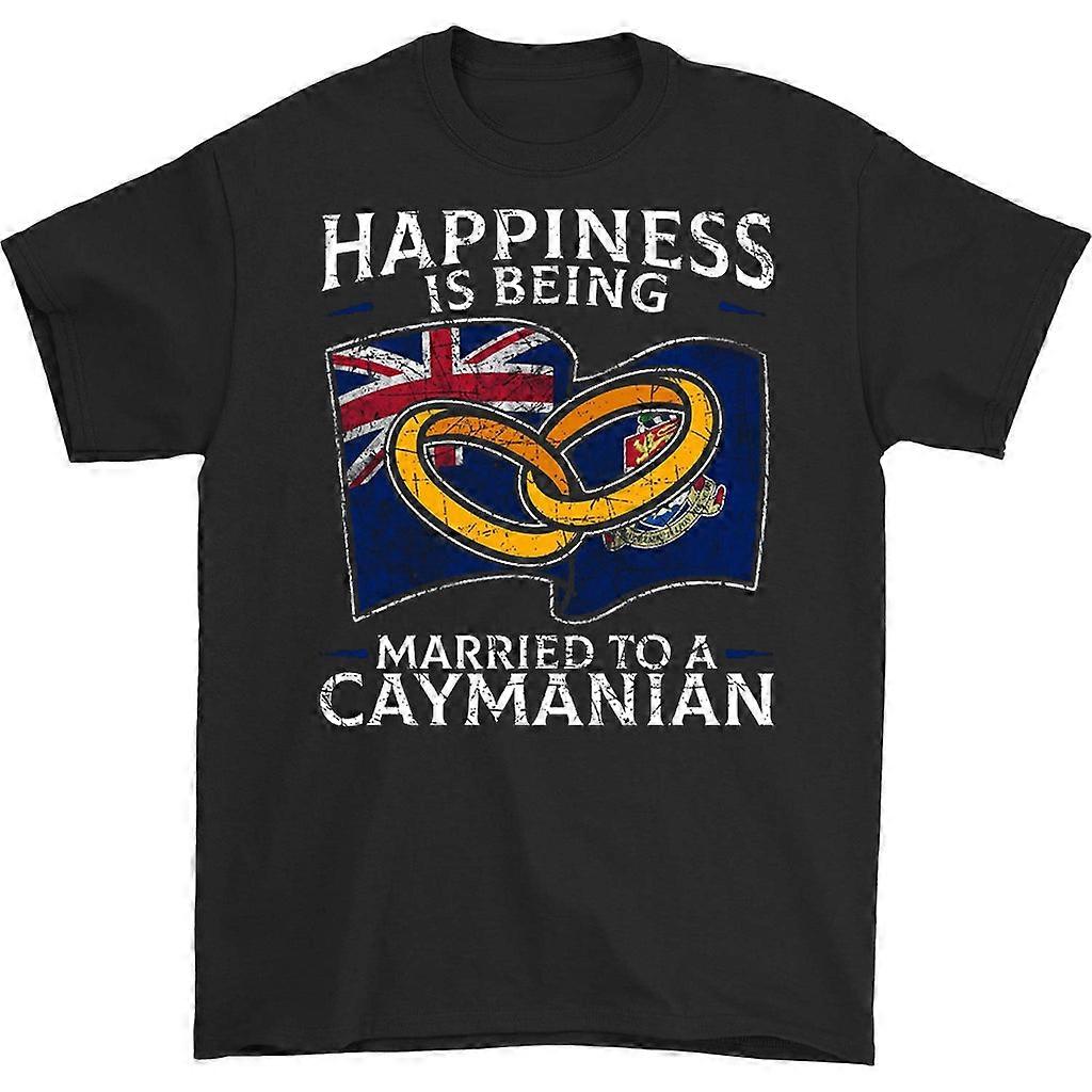 Felicidade é estar casado com uma camiseta das Ilhas Cayman