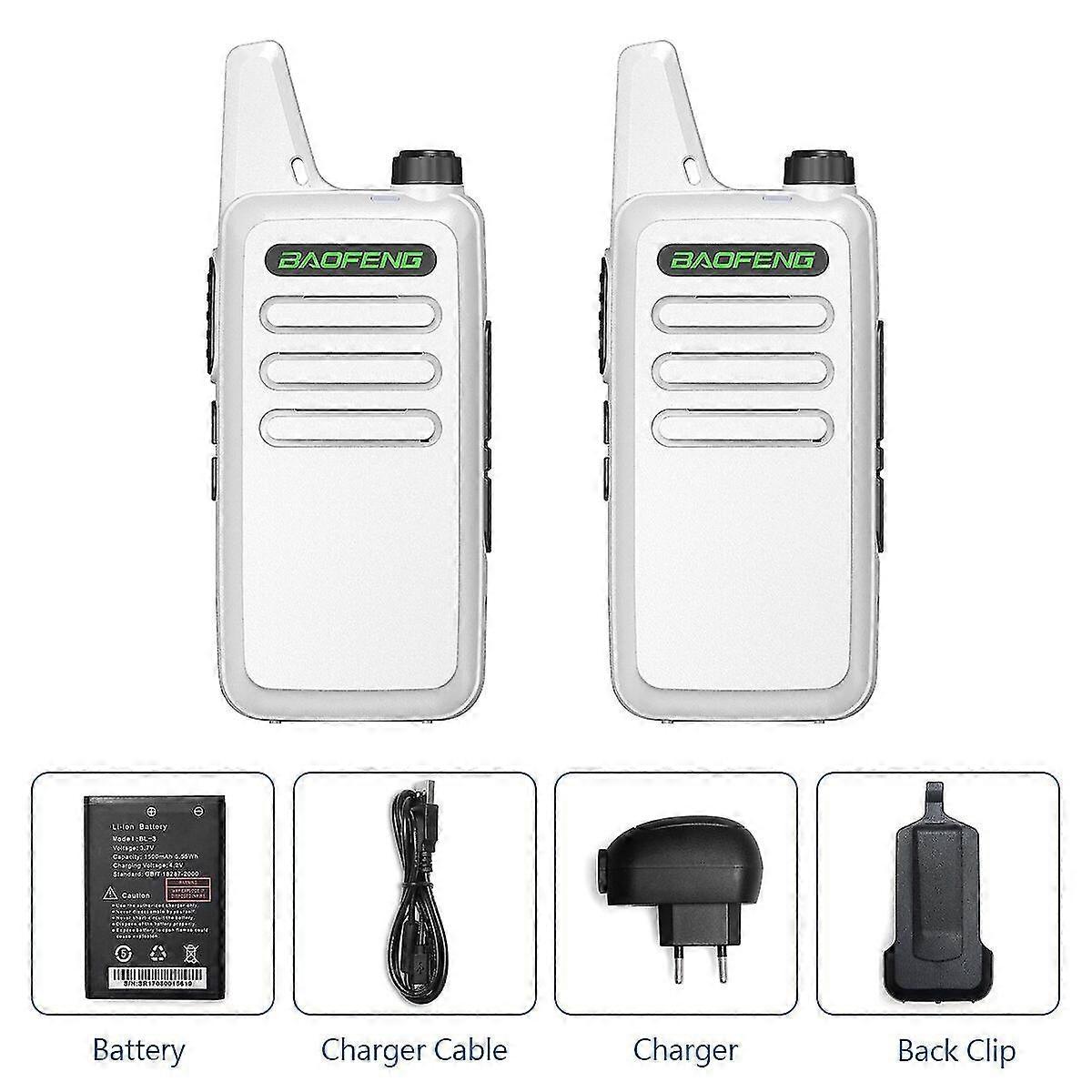 2Pcs/set walkie talkie portable radio station bf888s comunicador transmitter transceiver walkie talkie