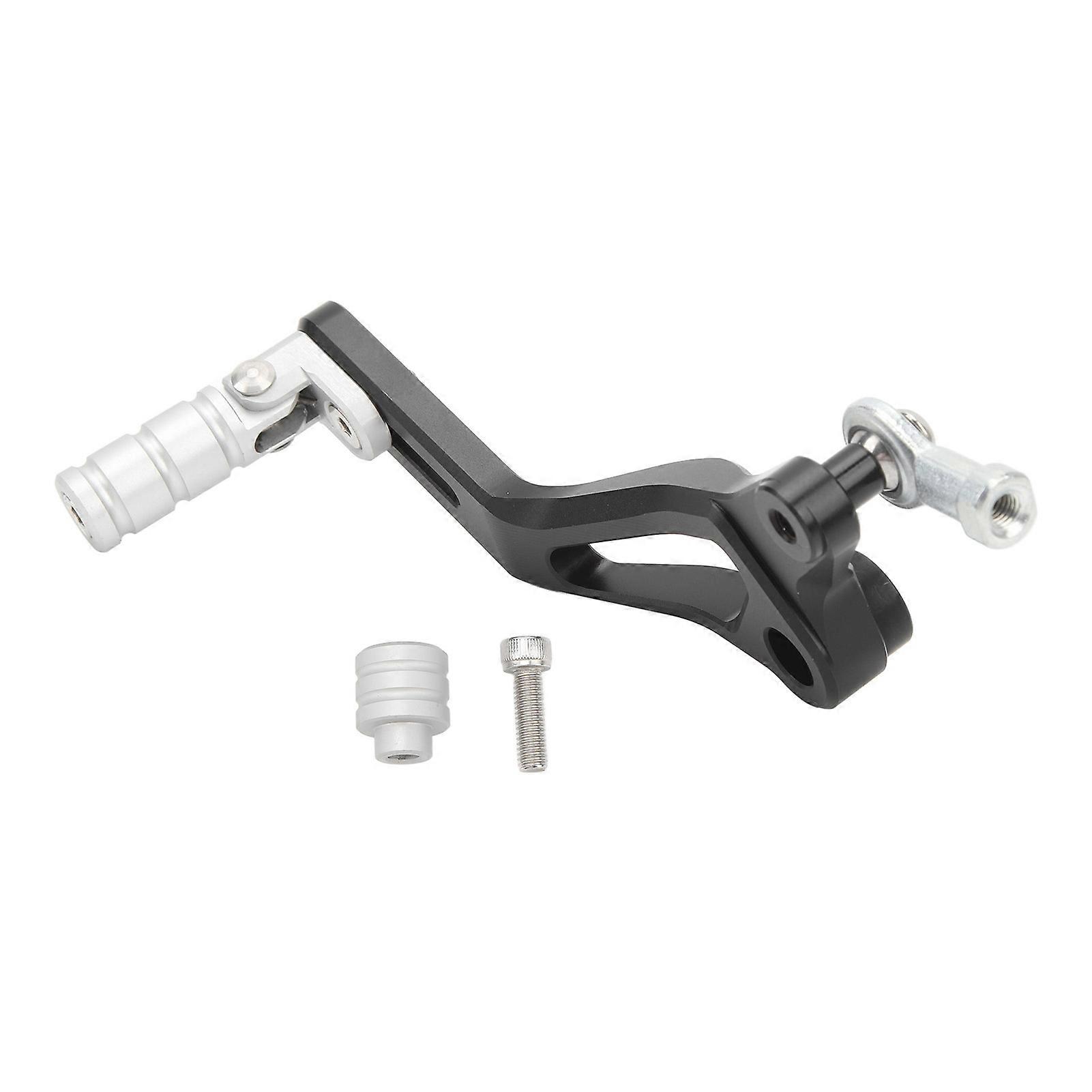 Leva del pedale del cambio in alluminio CNC regolabile con puntale pieghevole per Ninja 400 Z400 argento