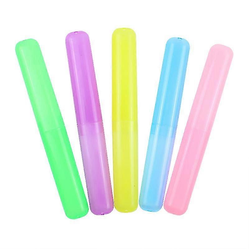 4pcs Toothpaste Case Plastic Toothbrush Boxes Portable Toothbrush Containers Small Toothbrush Cases
