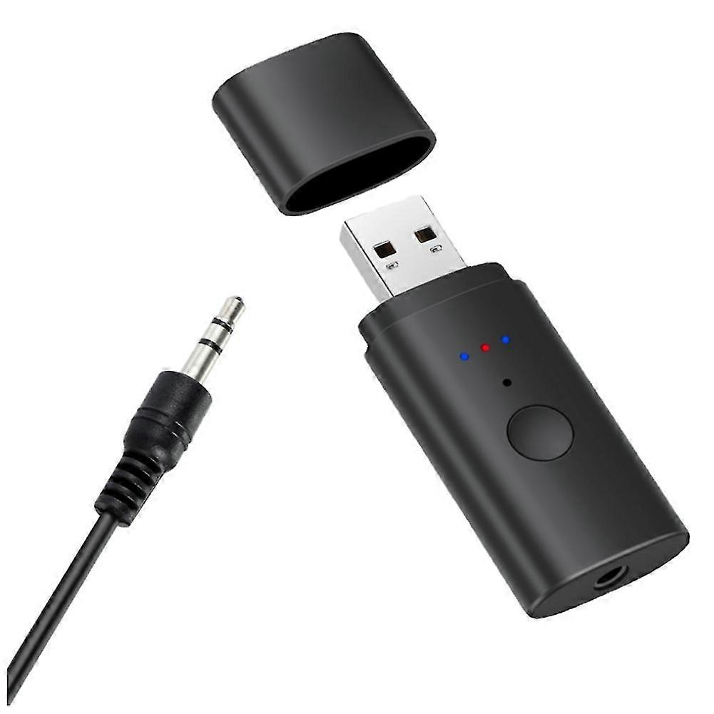 tx35 bluetooth adapter usb bluetooth 5.2 transmitter 1 to 2 usb/aux