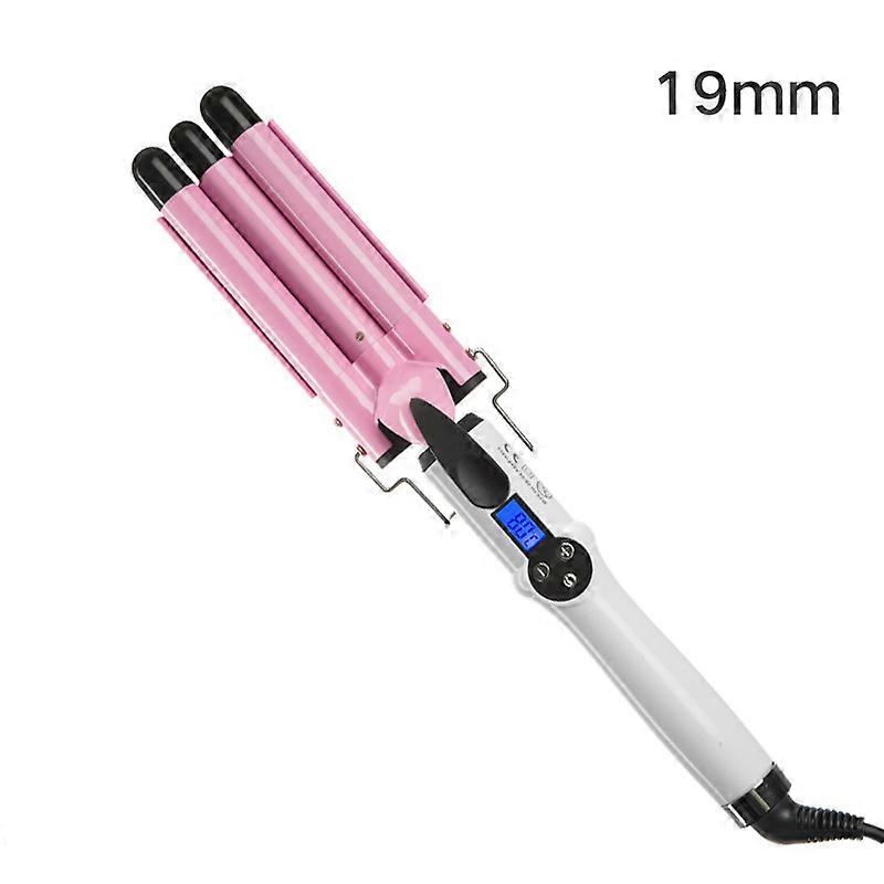Alloy Adjustable Temperature wet and dry three-tube 19mm hair curler