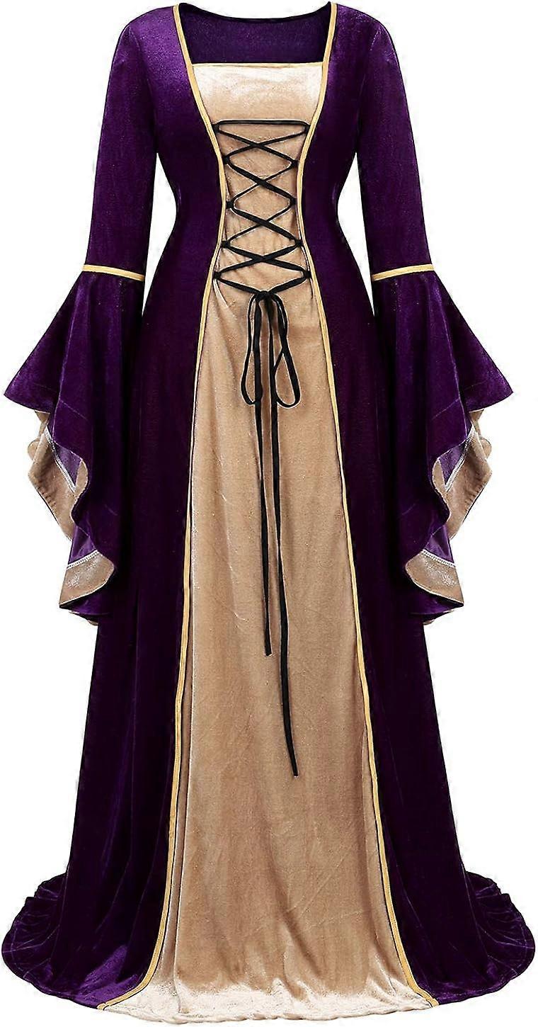 Renaissance Dress Women Medieval Dress Plus Size Witch Costume For Women  Halloween Costumes Ren Fairy Dress | Fruugo NO