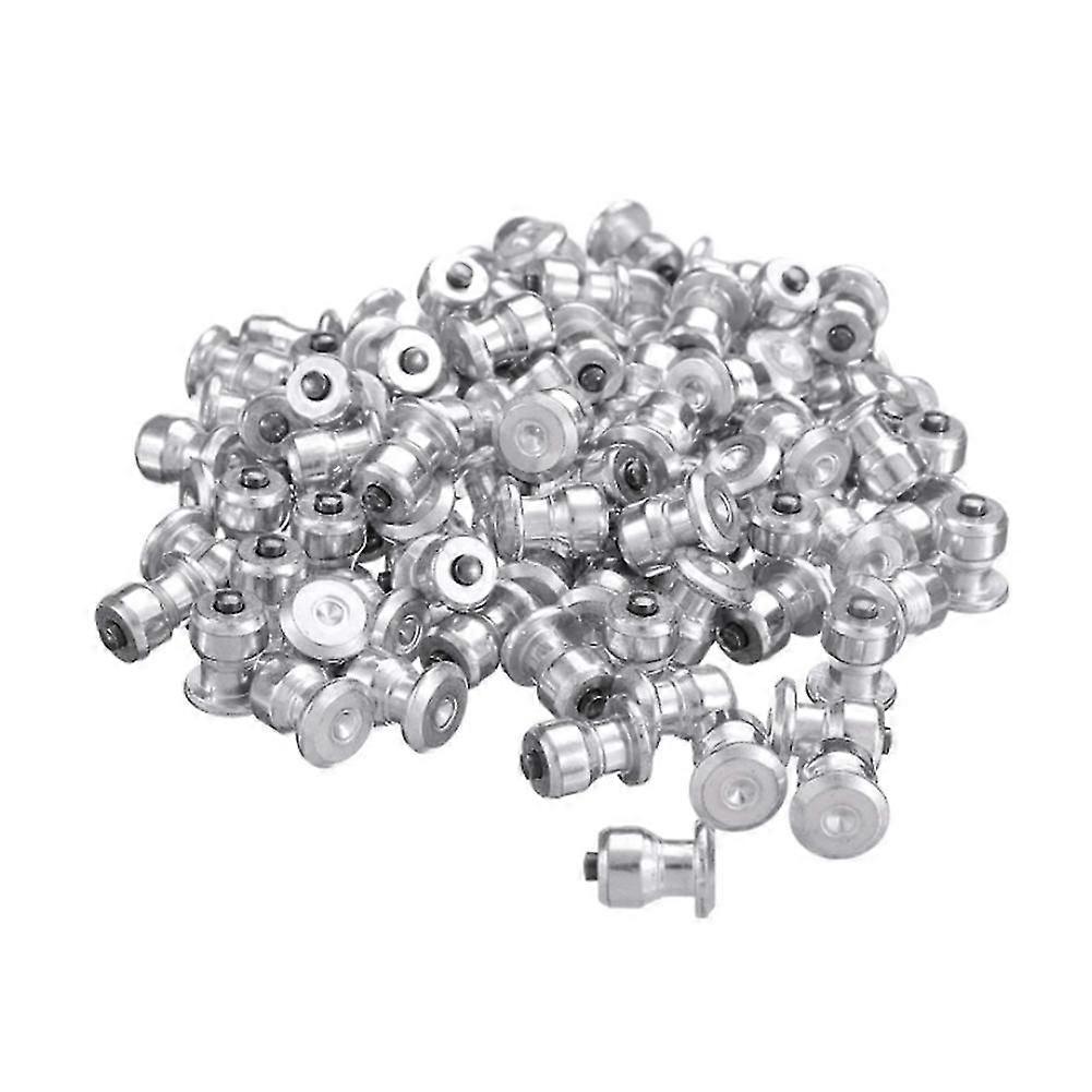 100pcs Winter Rad Lugs Auto Reifen Spikes Schraube Schnee Spikes Radreifen Schneeketten Spikes Spikes für Schuhe A Silber