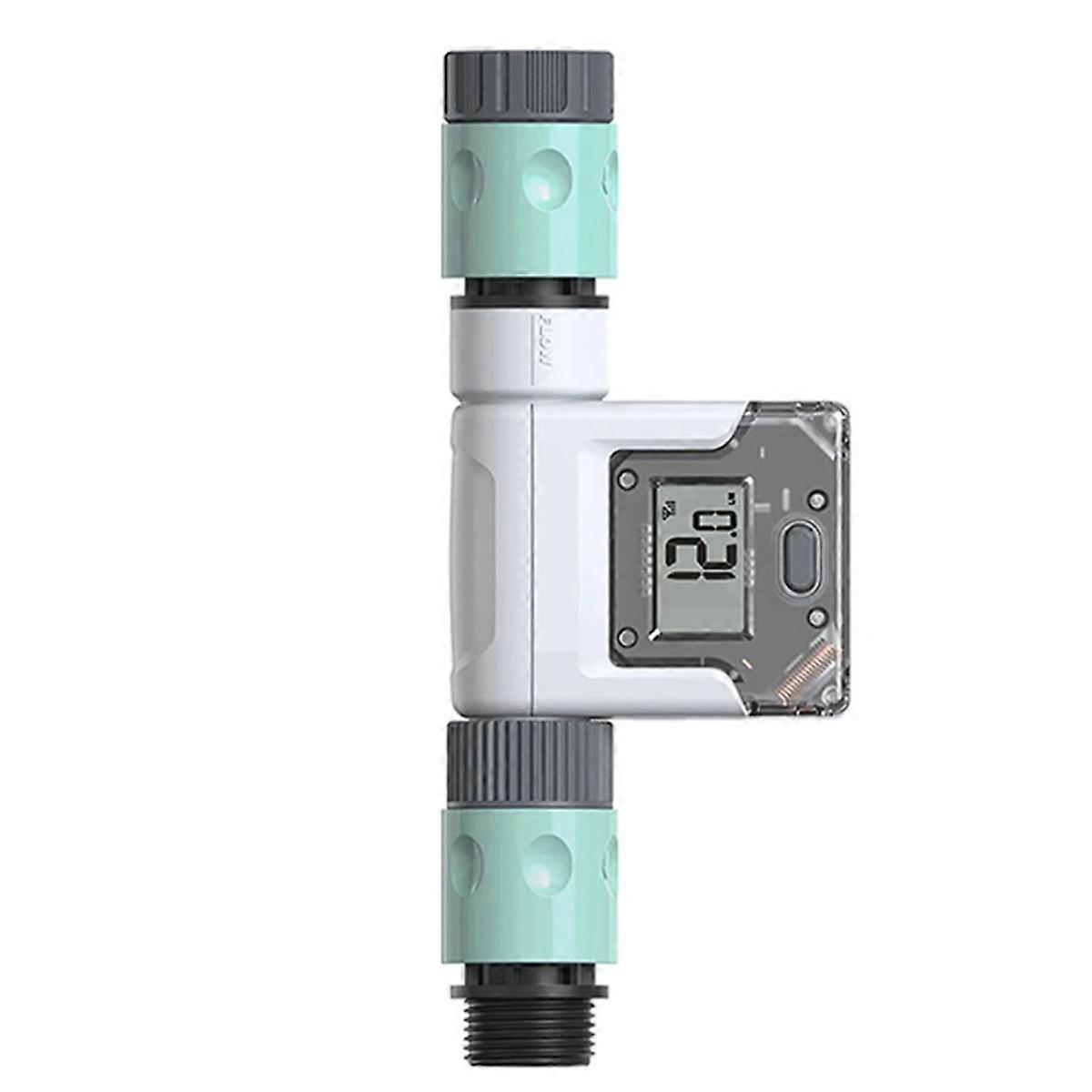 WiFi Water Flow Meter for Garden Hose Smart Water Meter with 4 Flow Modes Real-Time Flow Tracking E