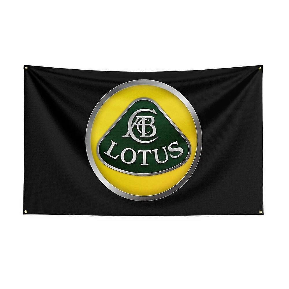 Spanduk Mobil Balap Cetak Poliester Bendera Lotus 3X5 untuk Dekorasi 1
