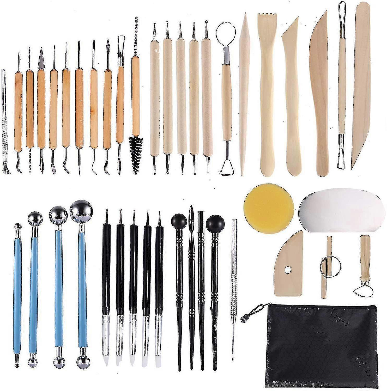 Other Specialty Tools 43pcs Pottery Carving Tool Clay Chisel Modeling