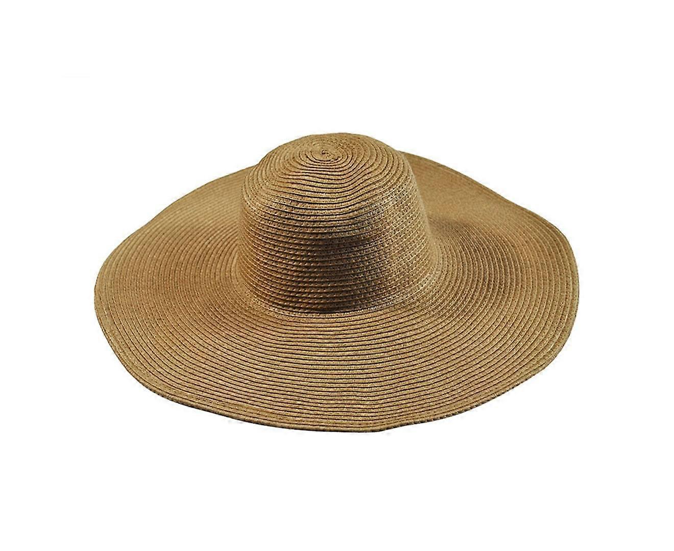 Big Brim Beach Hat - Khaki - One Sizeaccessories