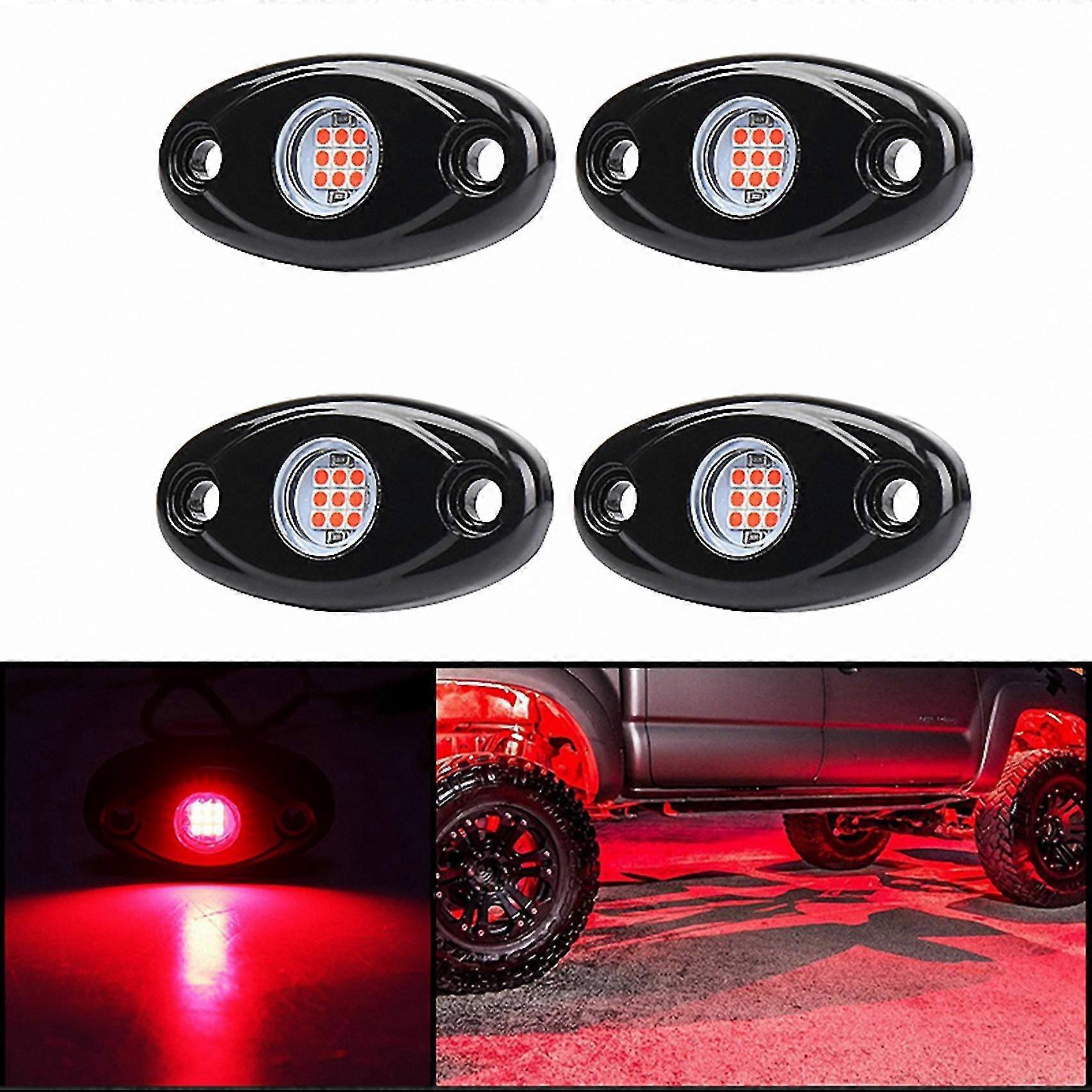 8 Pods Led Rock Lights Kit Waterproof Underglow Led Neon Trail Rig ...