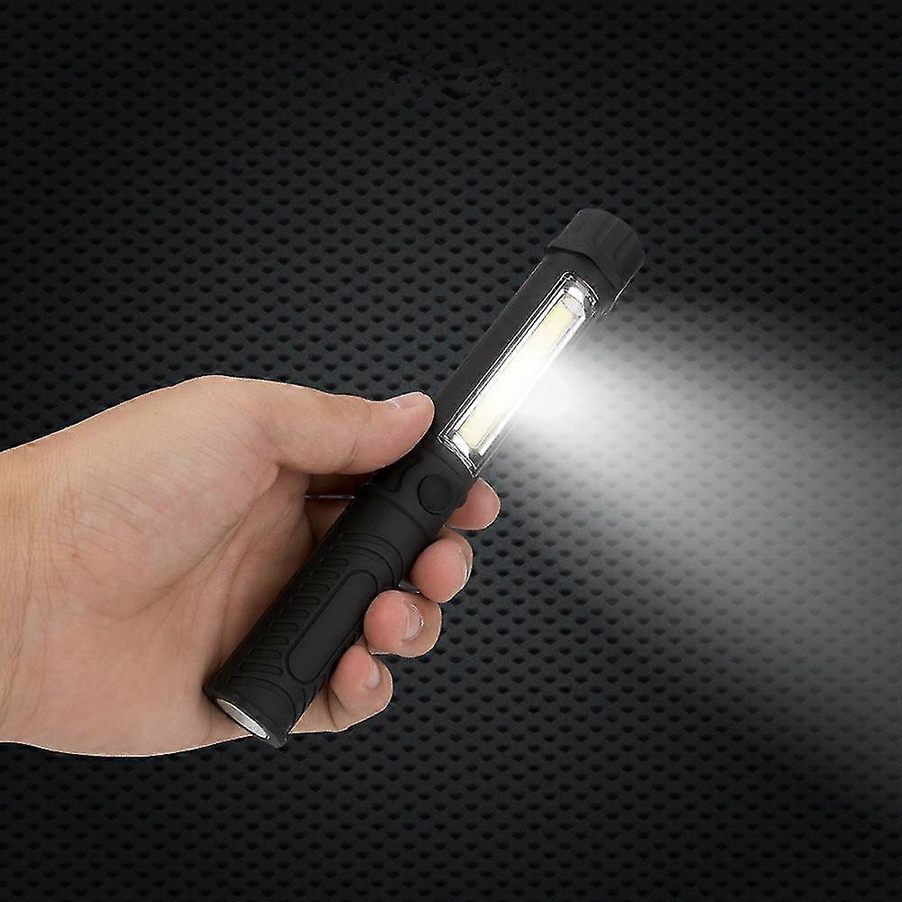 Multifunction Portable Cob Lamp Work Light Lamp Flashlight Torch W/magnetic Hot