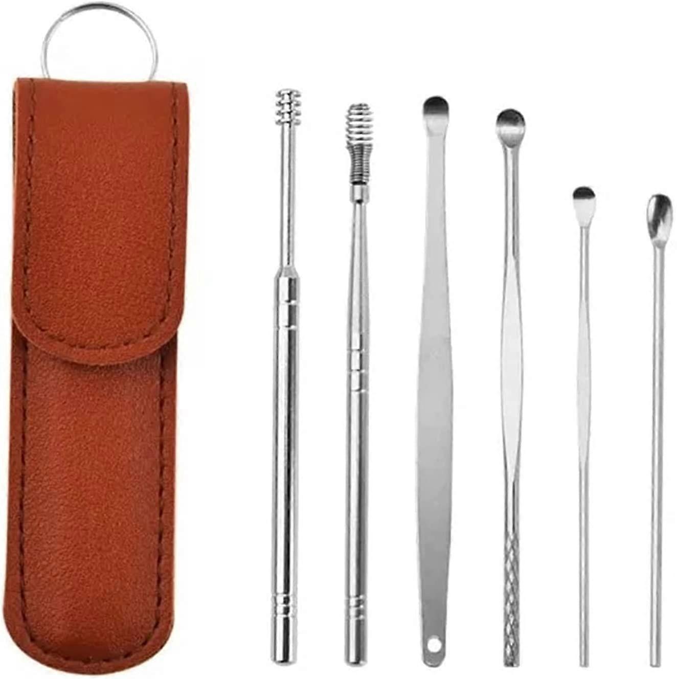Innovative Spring Earwax Cleaner Tool Set - Spiral Design Stainless Steel Ear Picks, Easy to Use, Ear Wax Removal Kit