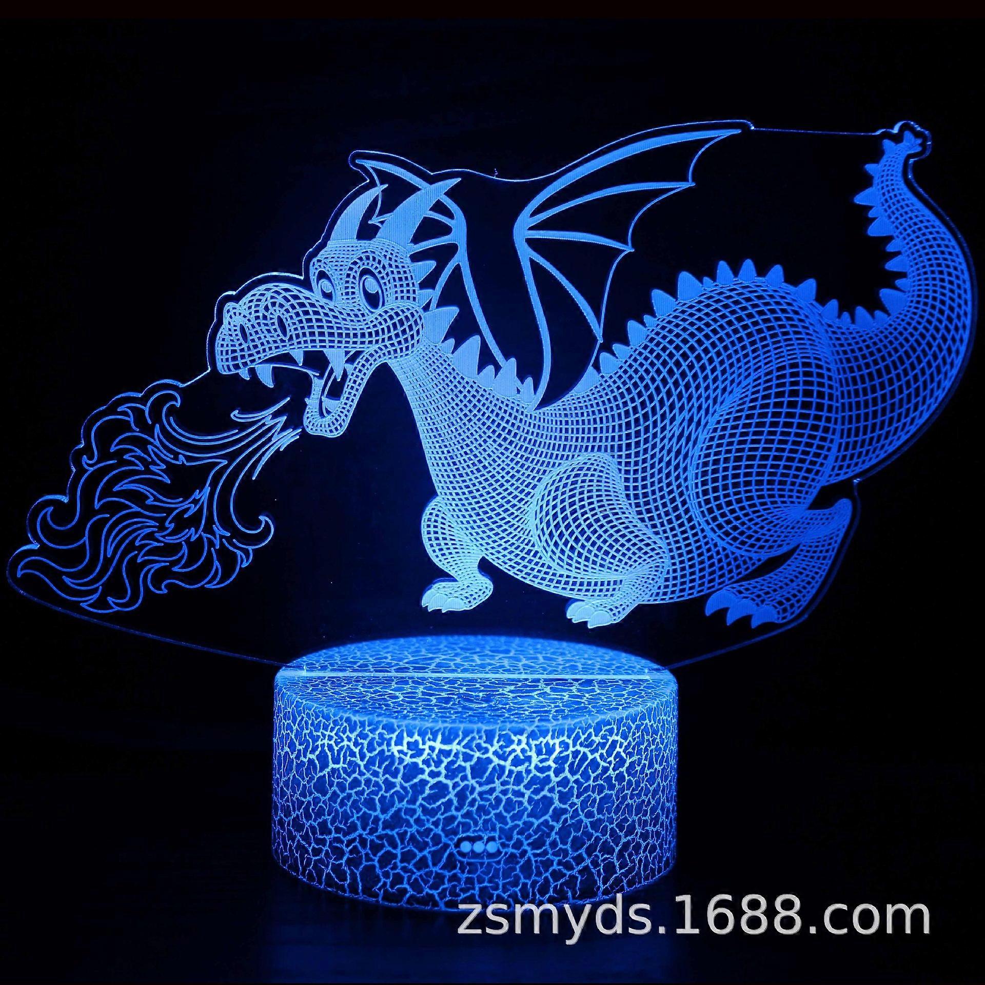 Dinosaur Toys for Boys, Dinosaur 3D Illusion Night Light with 3 Pattern Dynamic Colors Changing Toys for Boys Girls