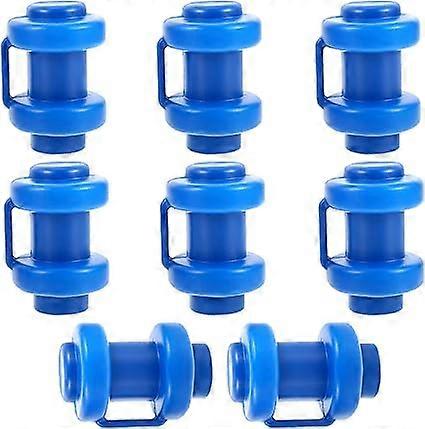Trampoline Pole Caps, 8 Pieces Trampoline End Caps, Trampoline Pole Caps, Trampoline Caps for Hook Pole End Caps, Safety Net Replacement Parts (Blue