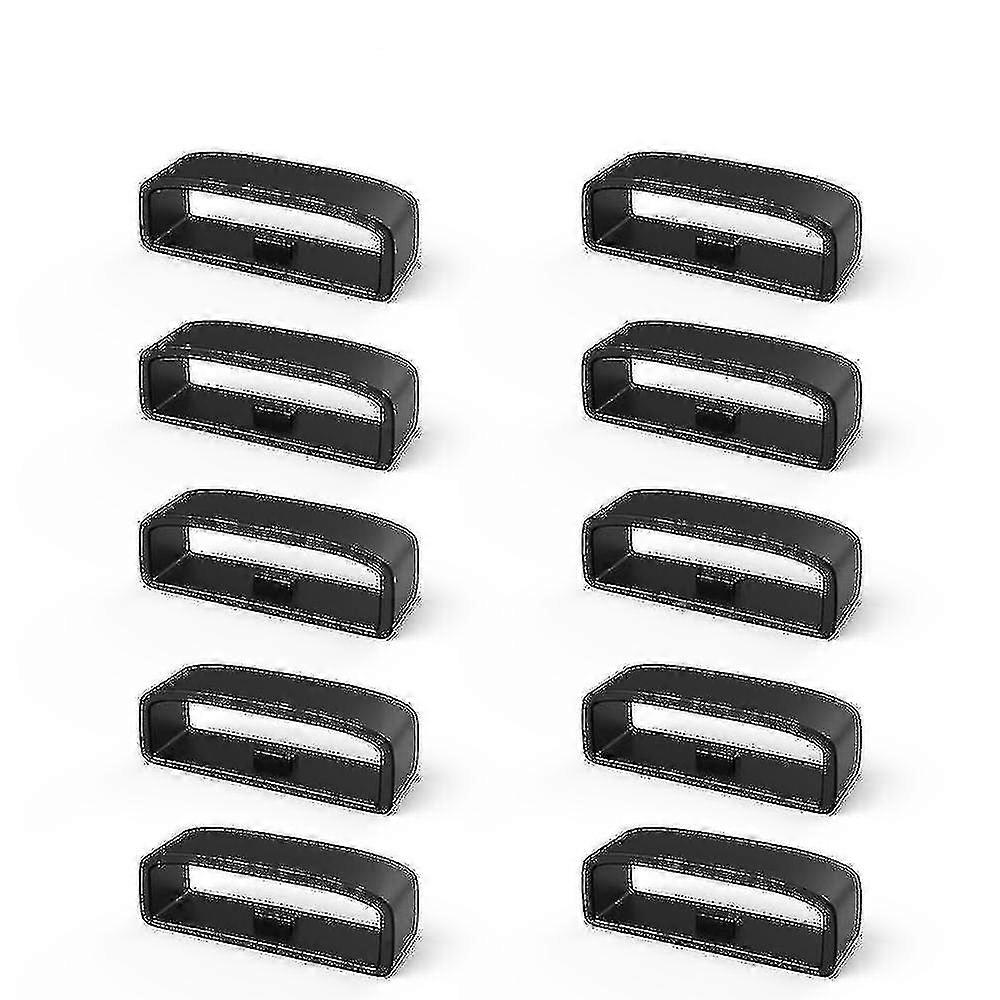 Soft Silicone Rings For Fenix 5 5x 5s Silicone Replacement Band-color22mm Black-10 Pack