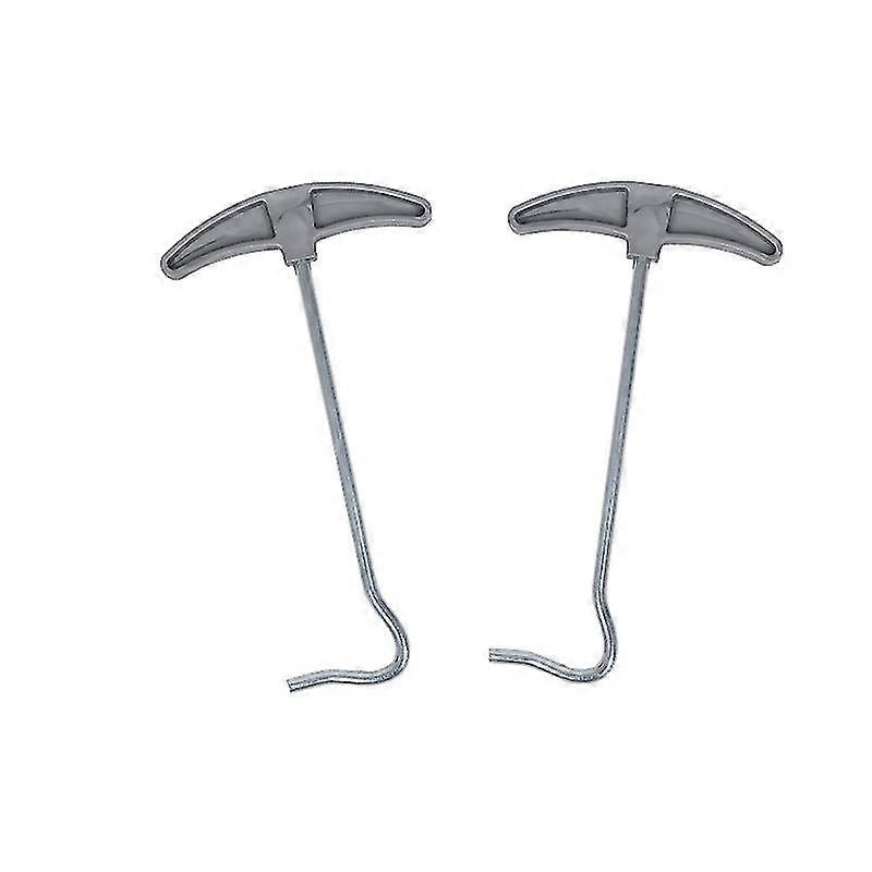 Tent Peg Extractor, Tent Peg Ground Hook Pullers Tent Peg Nail Puller, Tent Peg Ground Hook Pullers Extractor Remover For Easy Peg Removal2pcsgrey