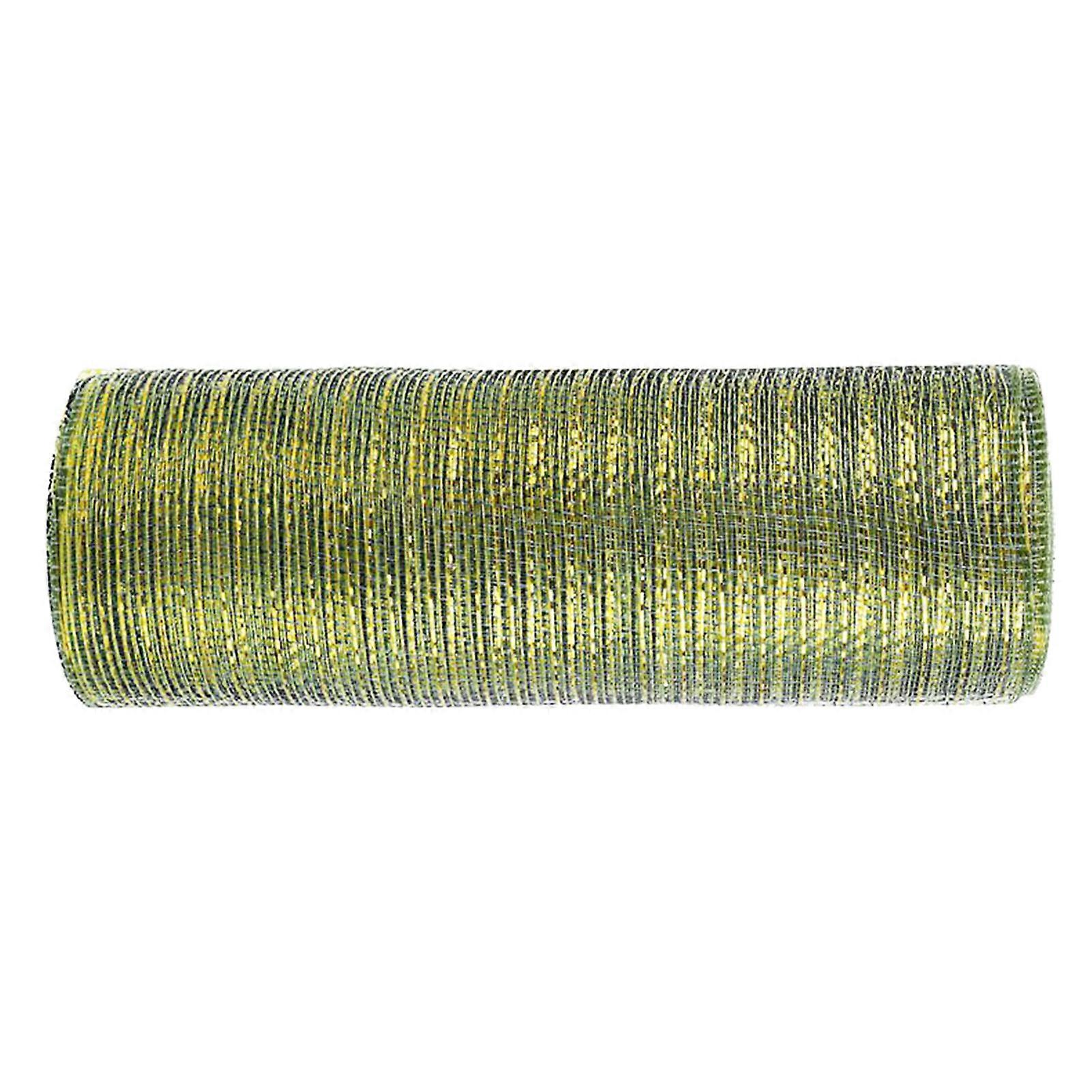 1 Roll 10 Yards Christmas Ribbon Sequin Surface Xmas Tree Garland DIY Mesh Ribbon Webbing Home Decor for Indoor KAESI