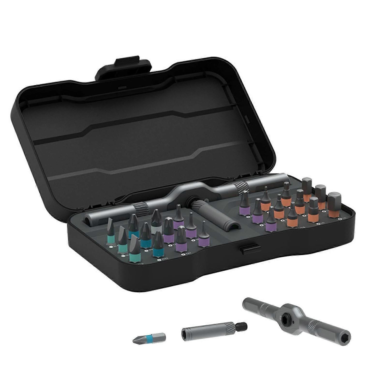 Diy Screwdriver 24-in-1, 24PCS Multi Bit Magnetic Precision Screwdriver Set