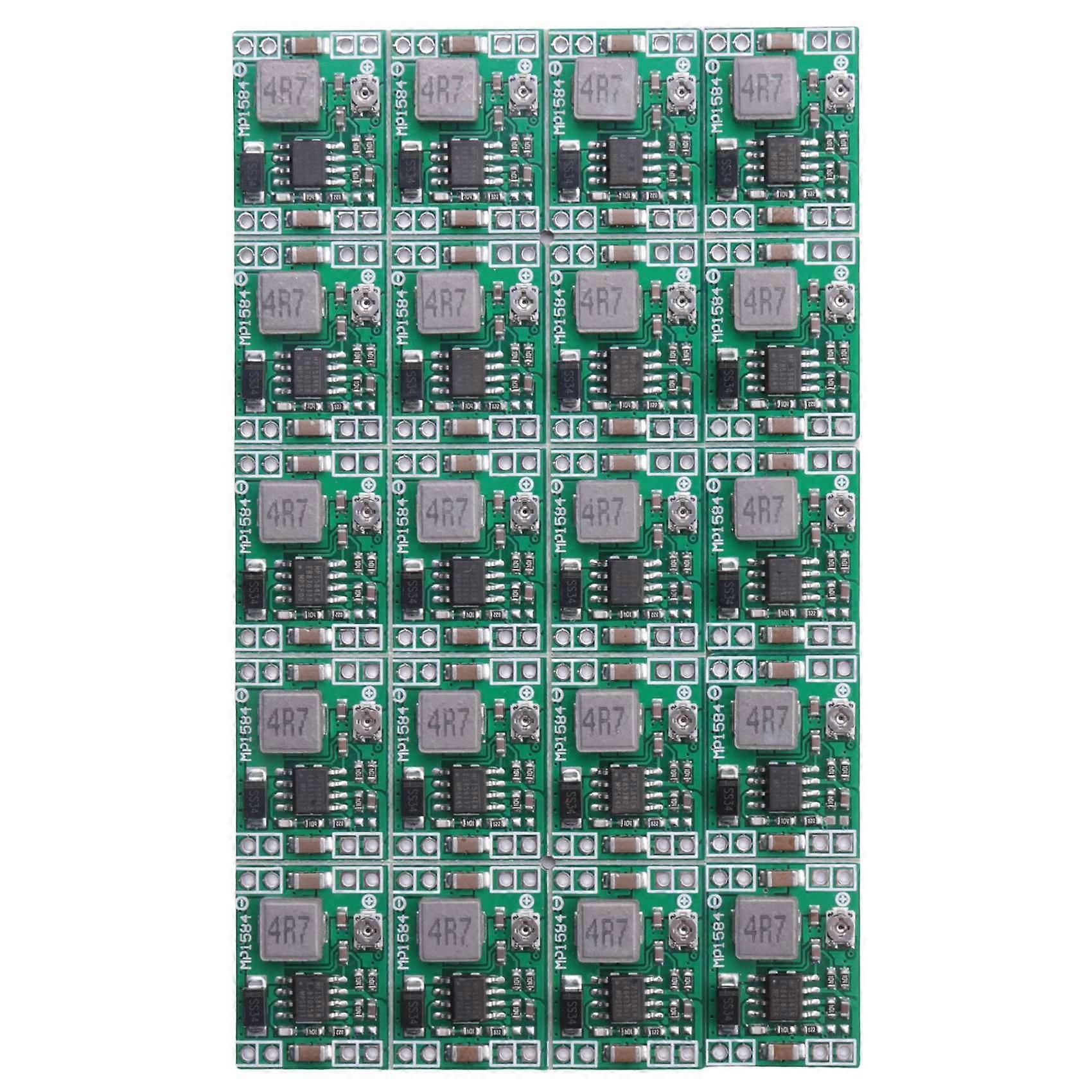 20 Pcs Mini MP1584EN DC-DC Converter Adjustable Power Supply Module 24V to 12V 9V 5V 3V Reduced Vol