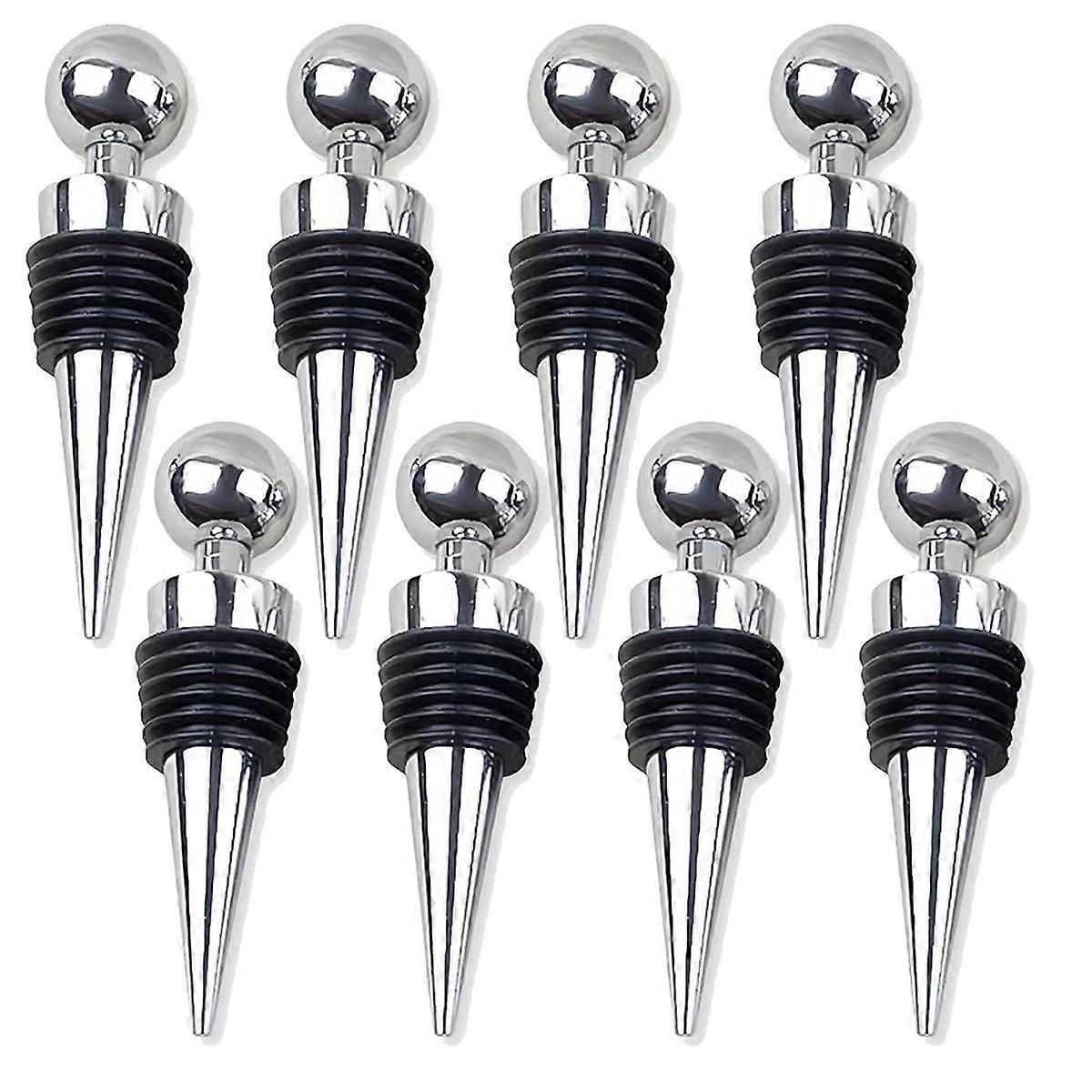 Wine Stopper Bottle Stopper -Wine Saver, Reusable Wine Corks for Beverage, 8-Pack Silicone Wine Sto