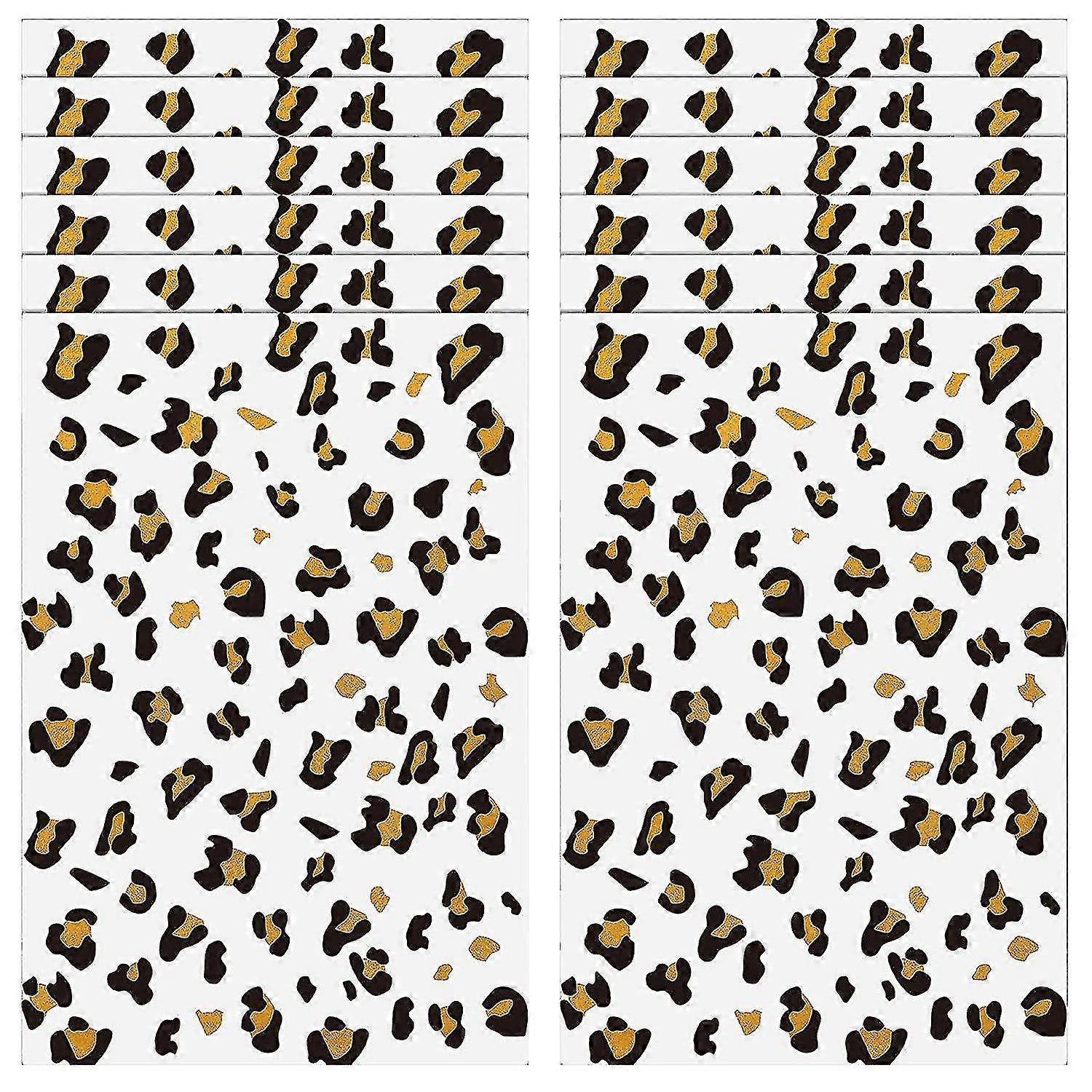 12 Sheets Cheetah Temporary Tattoo Temporary Whisker Tattoos Leopard Print Temporary Tattoos Brown Leopard Face Stickers Gold Temporary Tattoos Cheeta