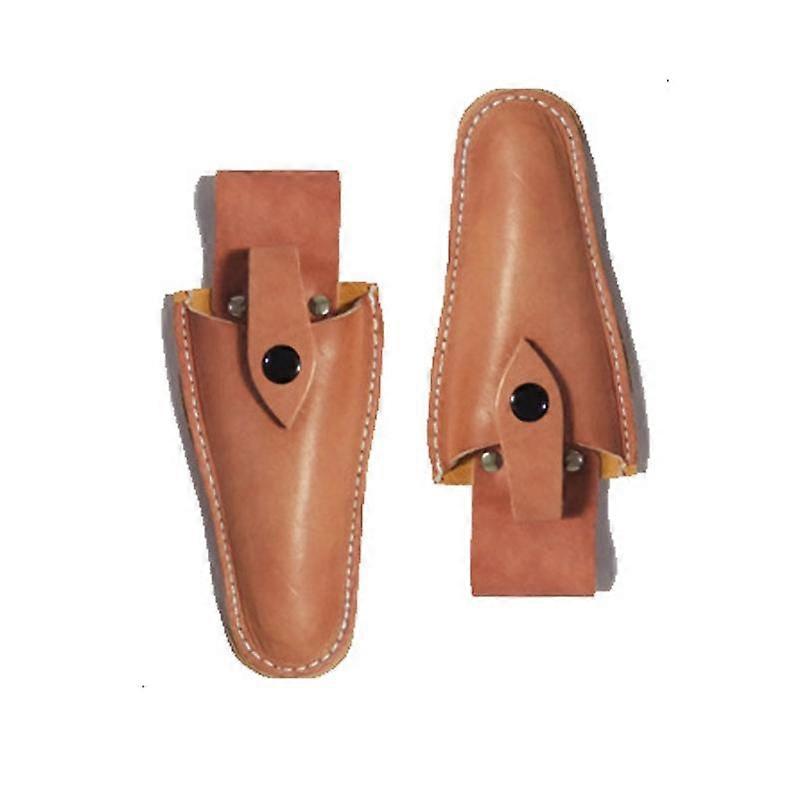 2PCS Leather Sheath Tool Holsters with Holder Belt Bag for Pliers, Secateurs, Scissors, Knife or Garden