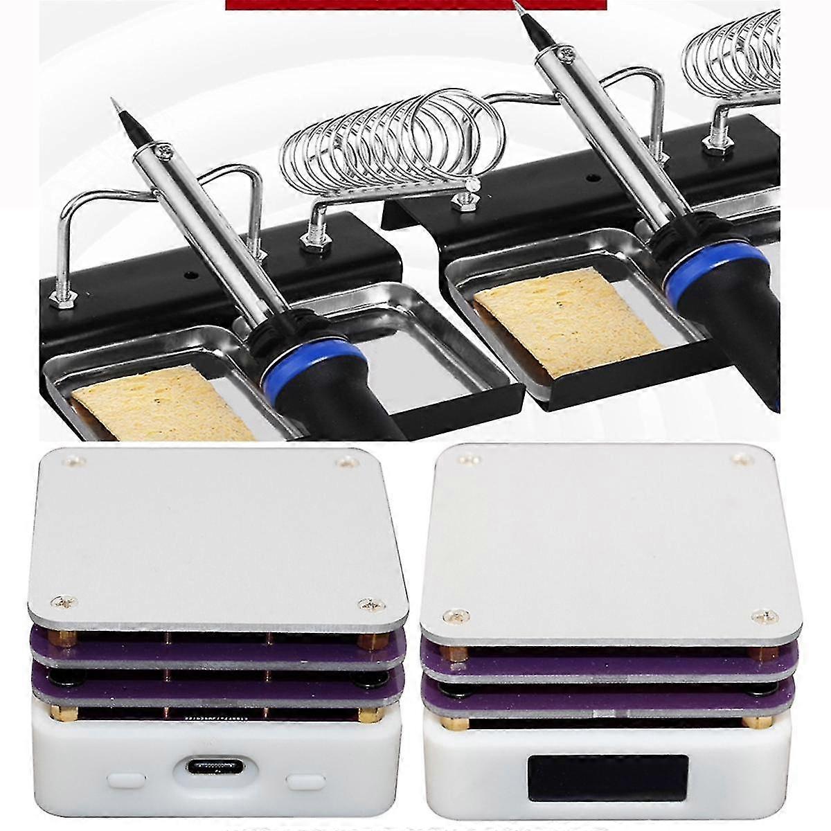 Pd 65w Mini Digital Display Adjustable Constant Temperature Heating Table Type-c Usb Soldering Heating Plate B